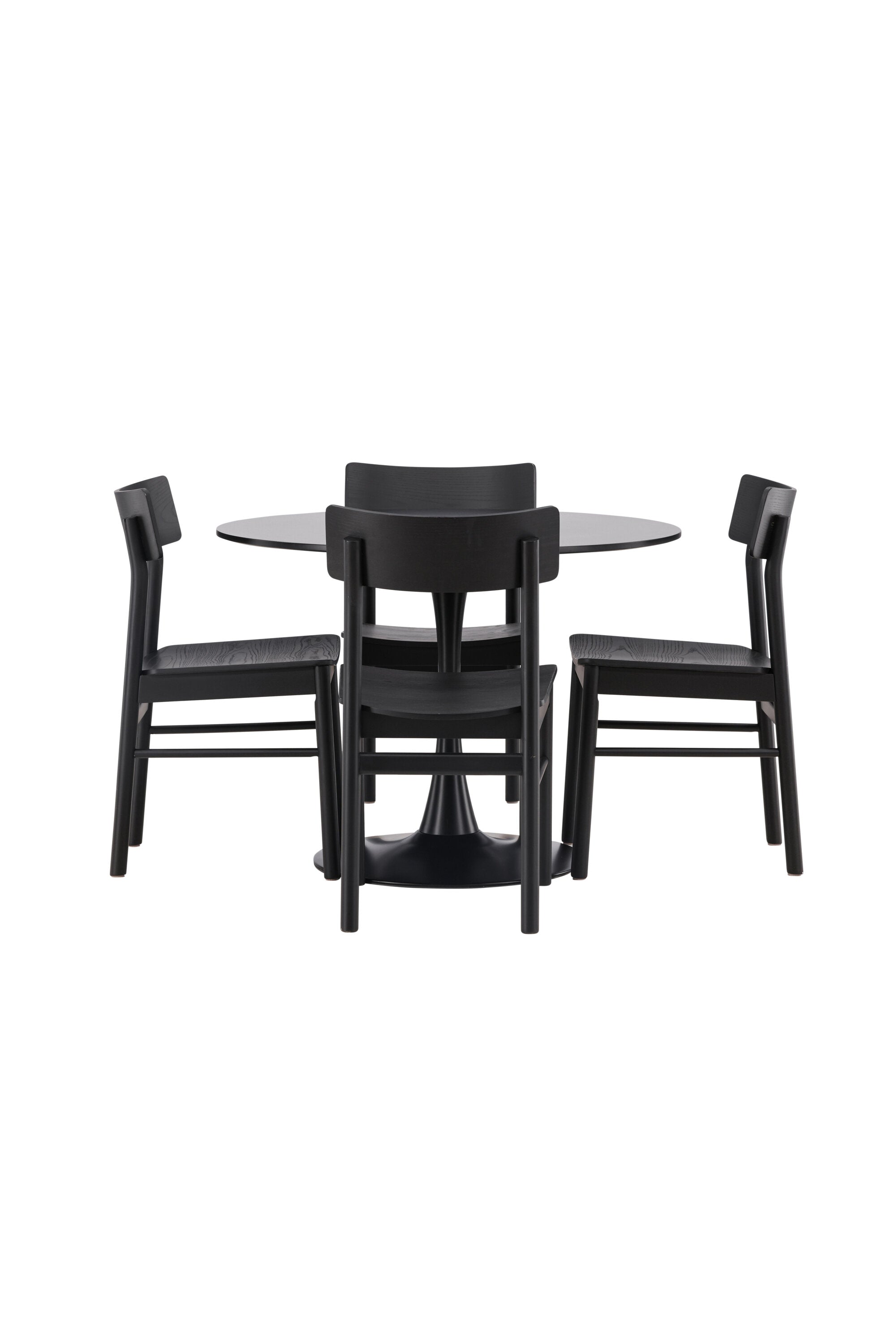 Glade Esstisch + 4 x Montros Esszimmerstuhl in Schwarz präsentiert im Onlineshop von KAQTU Design AG. Esszimmerset ist von Venture Home