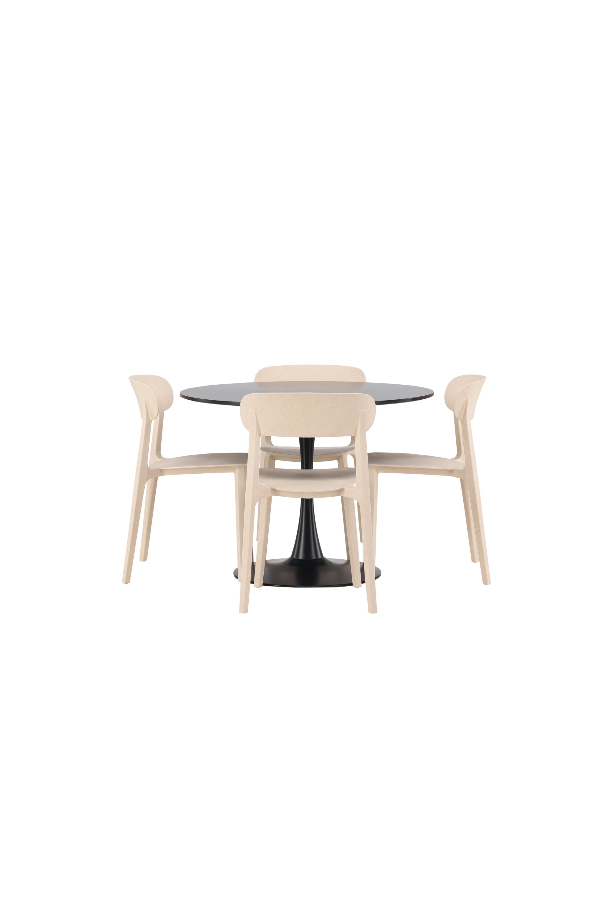 Glade Esszimmerset + Astol ⌀100cm/4St. in Beige präsentiert im Onlineshop von KAQTU Design AG. Esszimmerset ist von Venture Home
