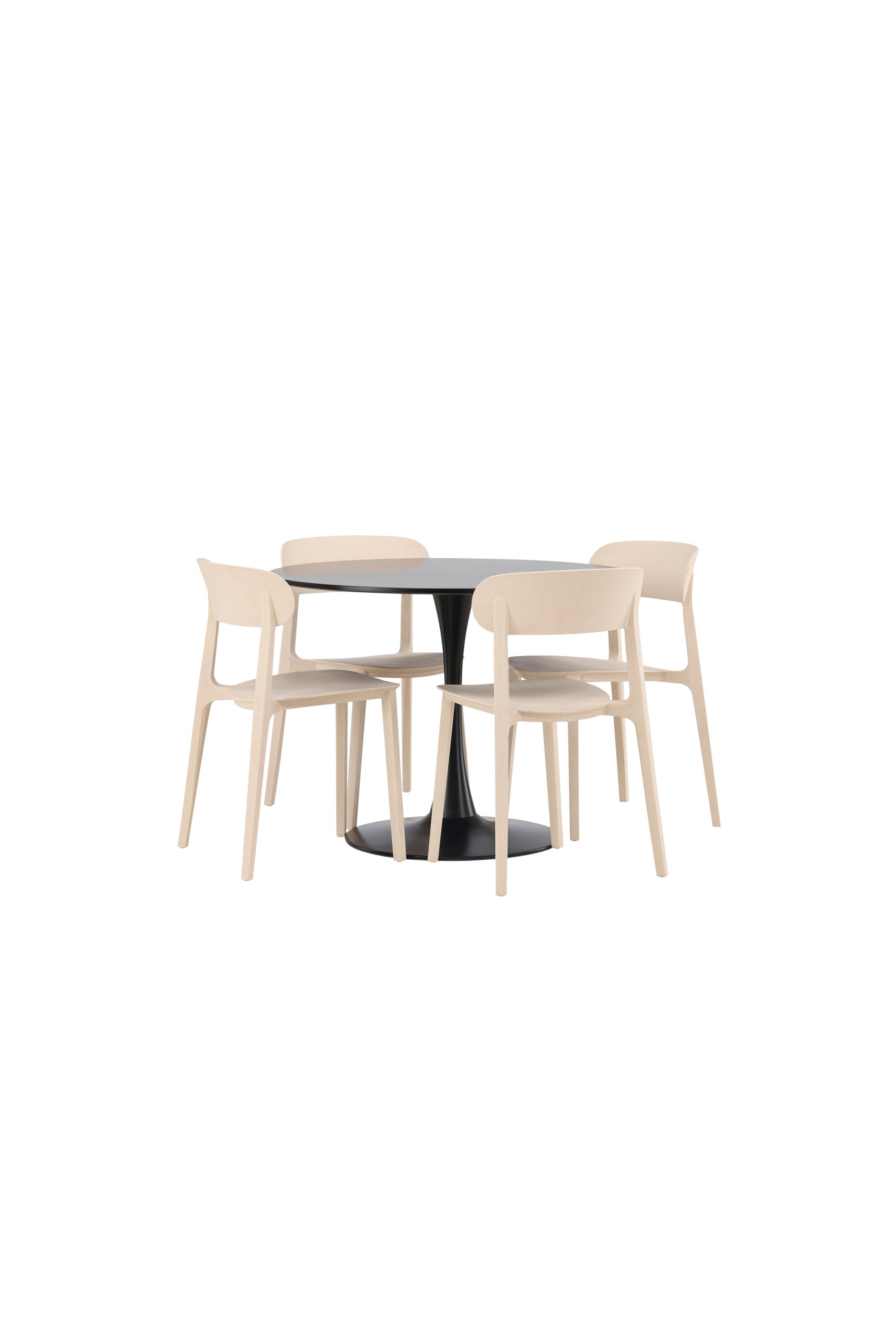 Glade Esszimmerset + Astol ⌀100cm/4St. in Beige präsentiert im Onlineshop von KAQTU Design AG. Esszimmerset ist von Venture Home