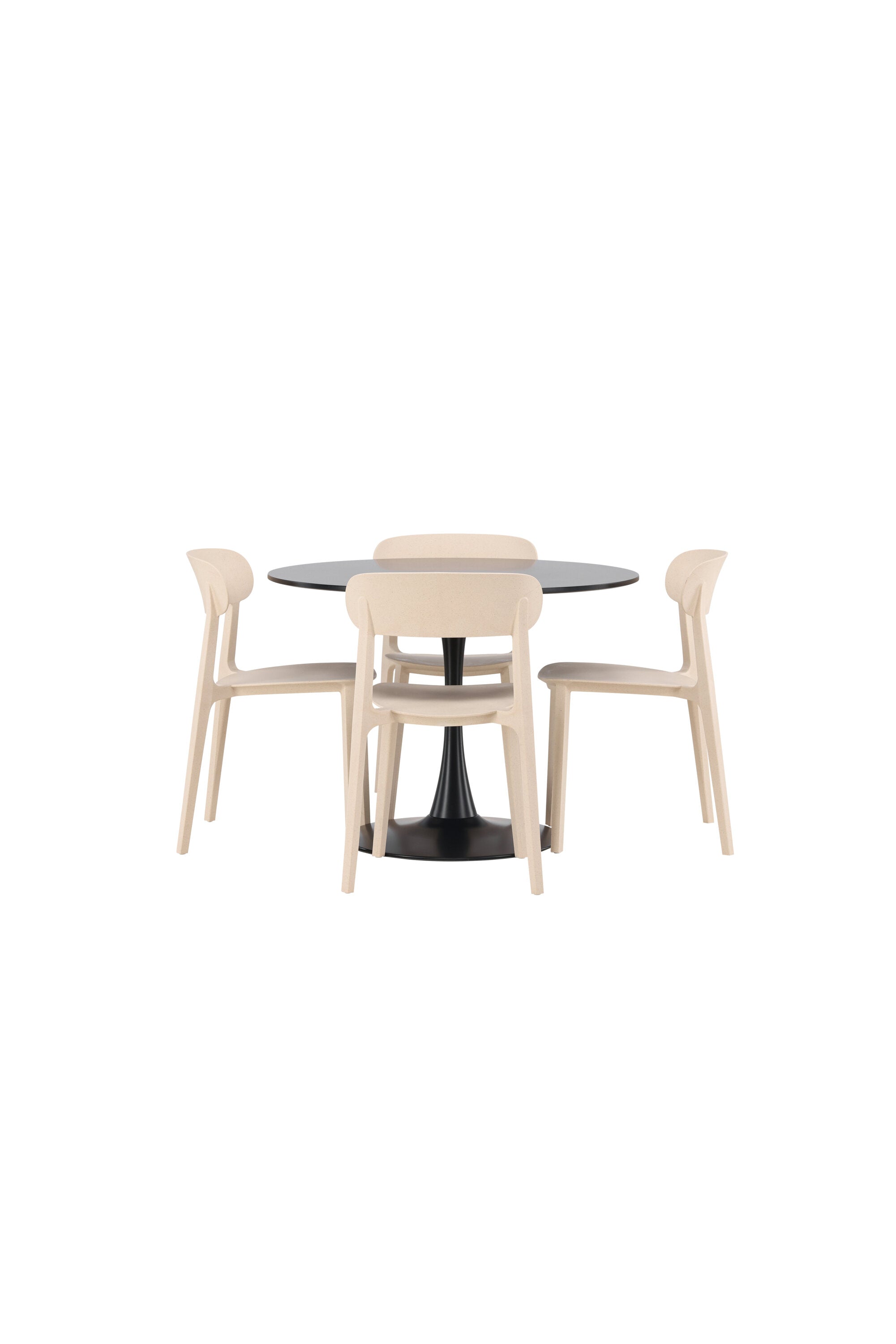 Glade Esszimmerset + Astol ⌀100cm/4St. in Beige präsentiert im Onlineshop von KAQTU Design AG. Esszimmerset ist von Venture Home