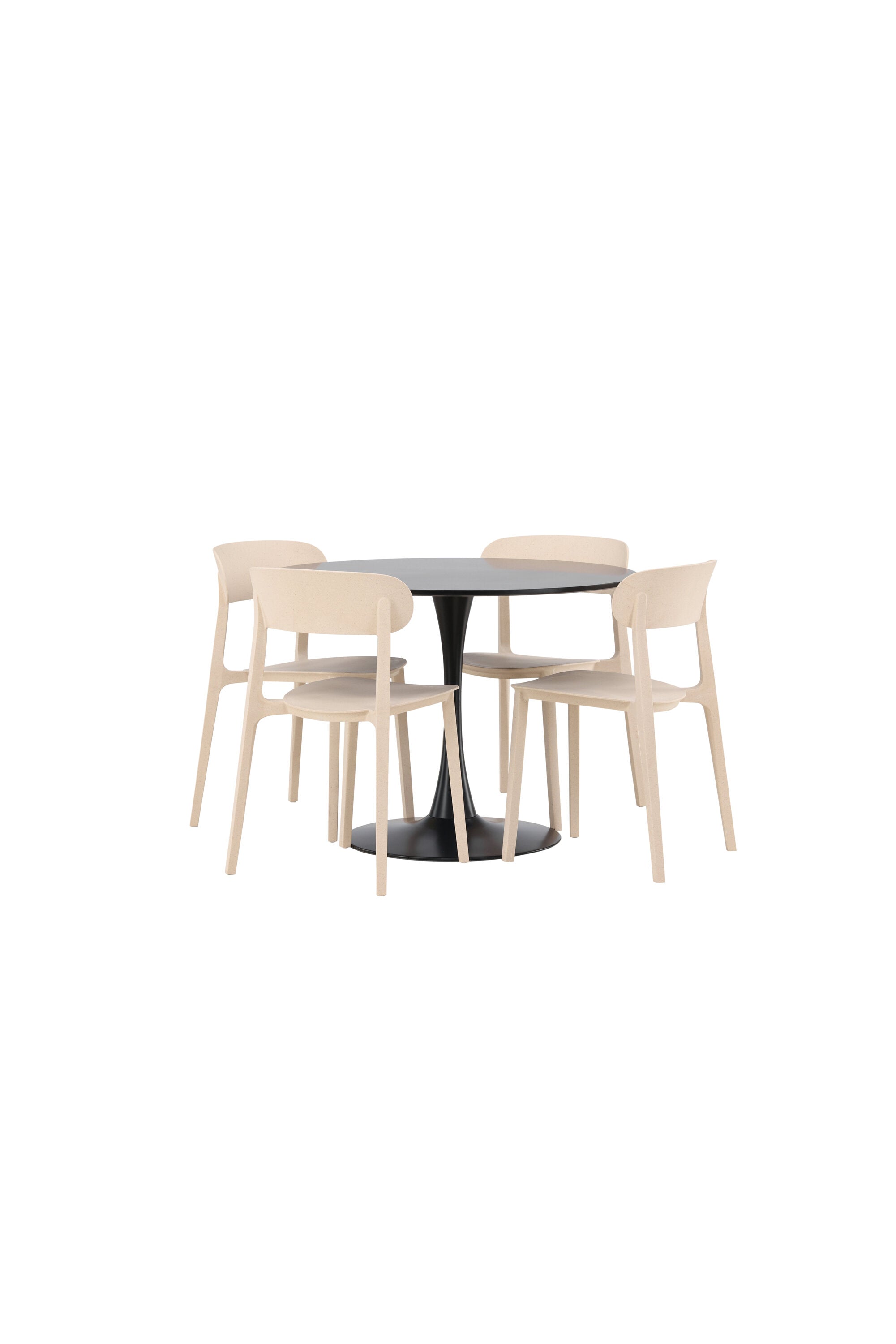 Glade Esszimmerset + Astol ⌀100cm/4St. in Beige präsentiert im Onlineshop von KAQTU Design AG. Esszimmerset ist von Venture Home