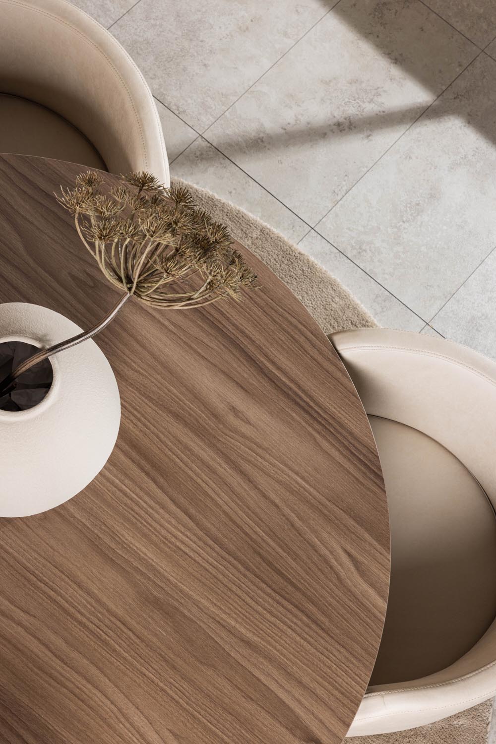 Durango Esszimmerset + Simrishman ⌀120cm/4St. in Beige, Schwarz präsentiert im Onlineshop von KAQTU Design AG. Esszimmerset ist von Venture Home