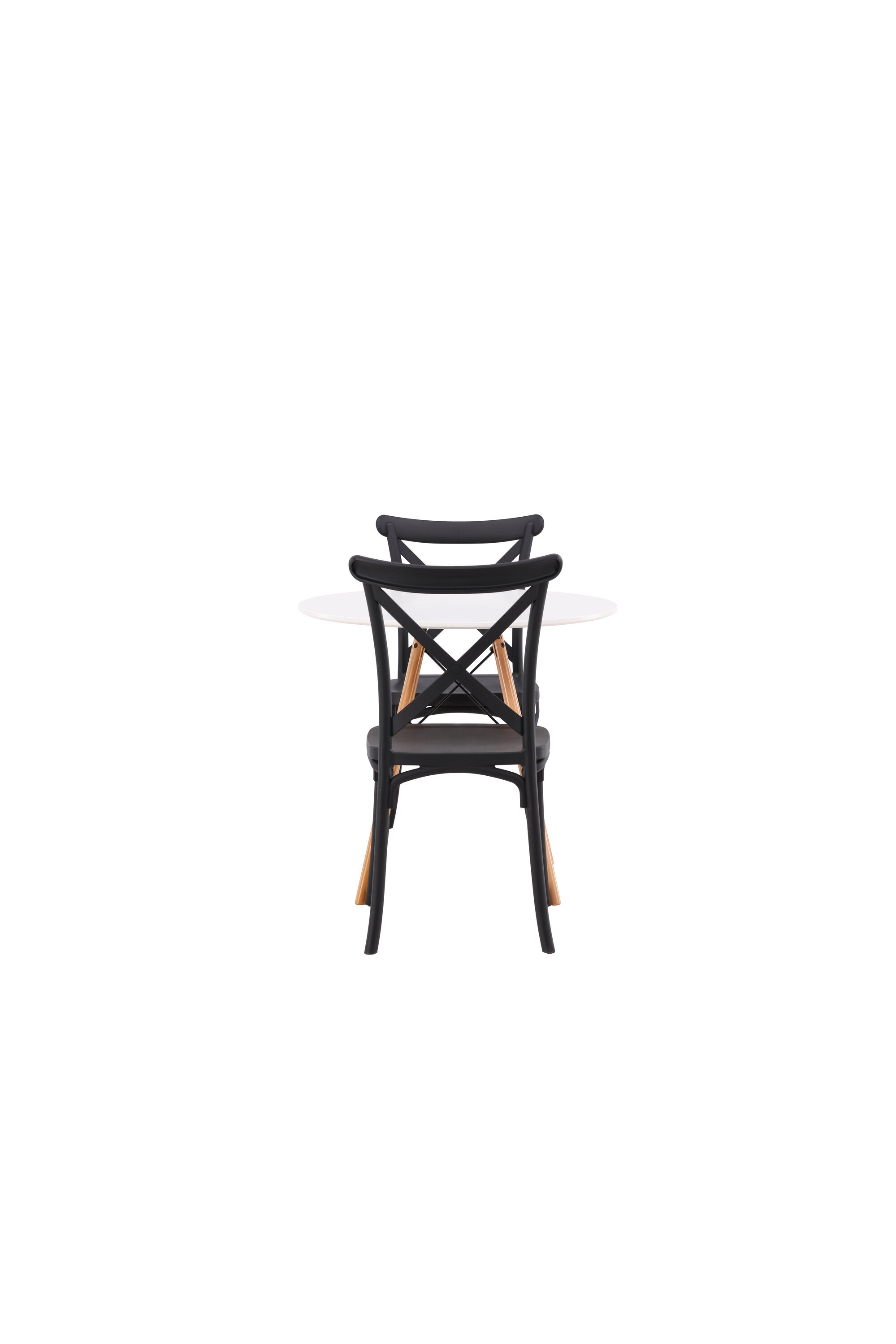 Danburi Esszimmerset + Crosett ⌀60cm/2St. in Schwarz präsentiert im Onlineshop von KAQTU Design AG. Esszimmerset ist von Venture Home