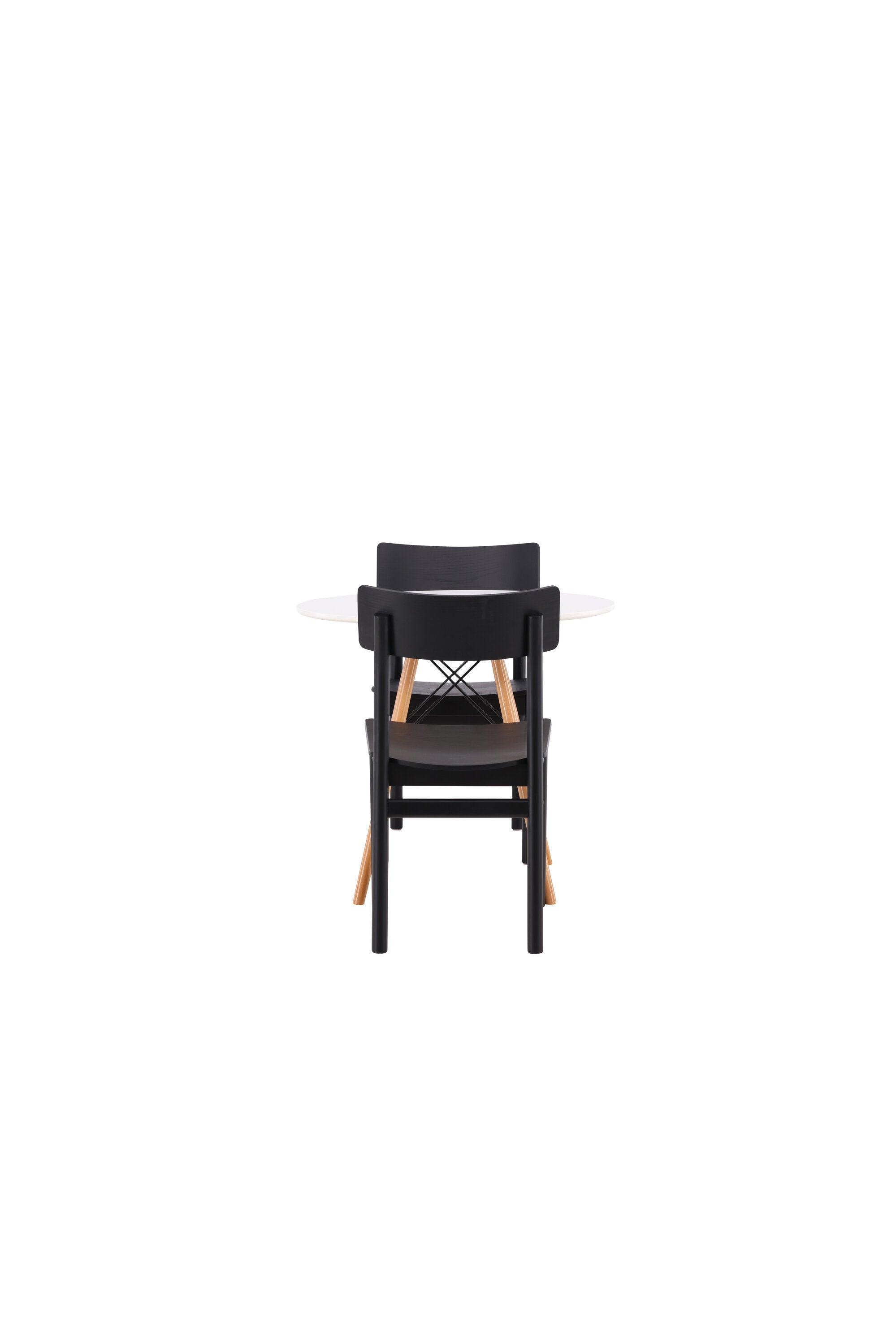 Danburi Esszimmerset + Montros ⌀60cm/2St. in Schwarz präsentiert im Onlineshop von KAQTU Design AG. Esszimmerset ist von Venture Home