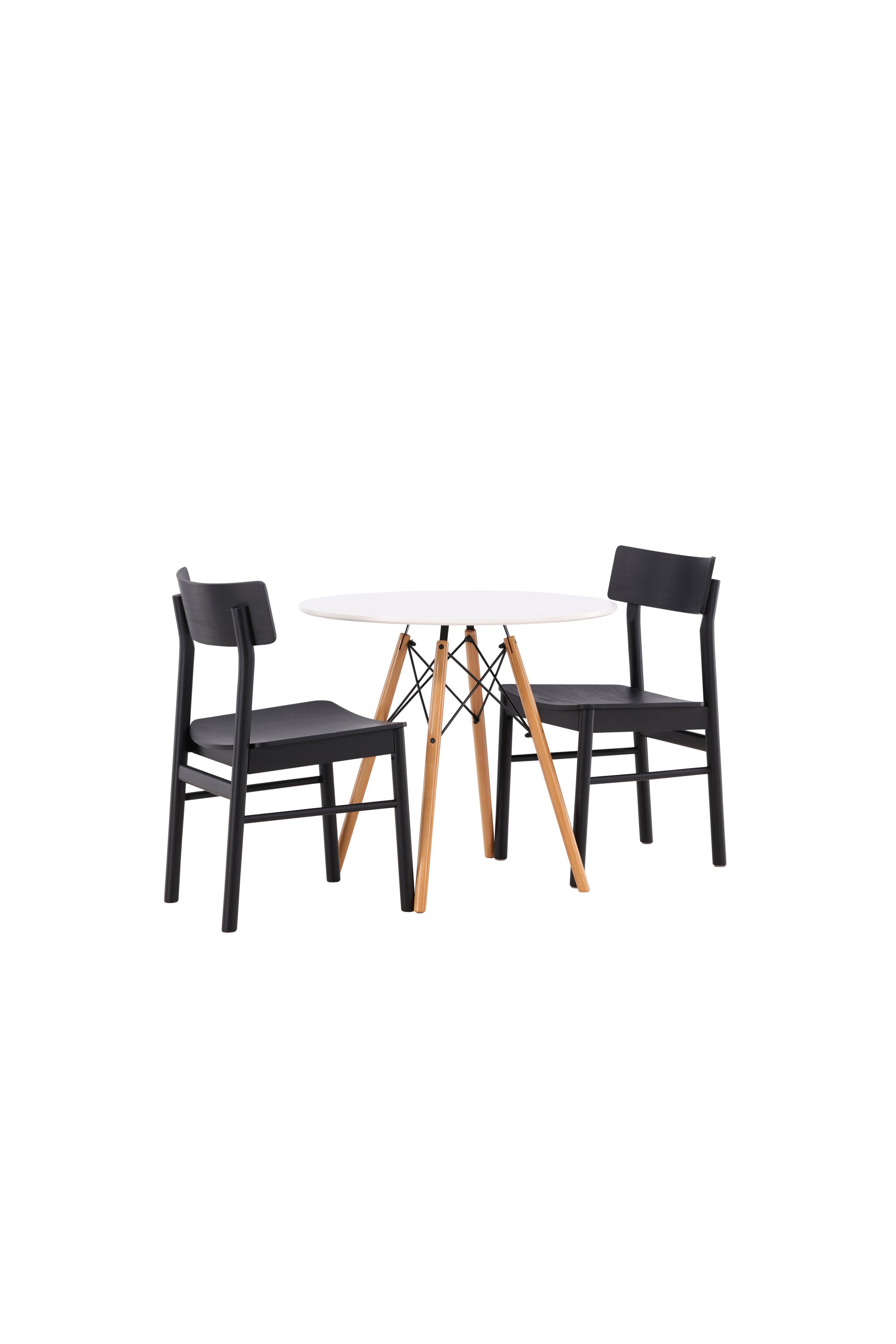 Danburi Esszimmerset + Montros ⌀60cm/2St. in Schwarz präsentiert im Onlineshop von KAQTU Design AG. Esszimmerset ist von Venture Home