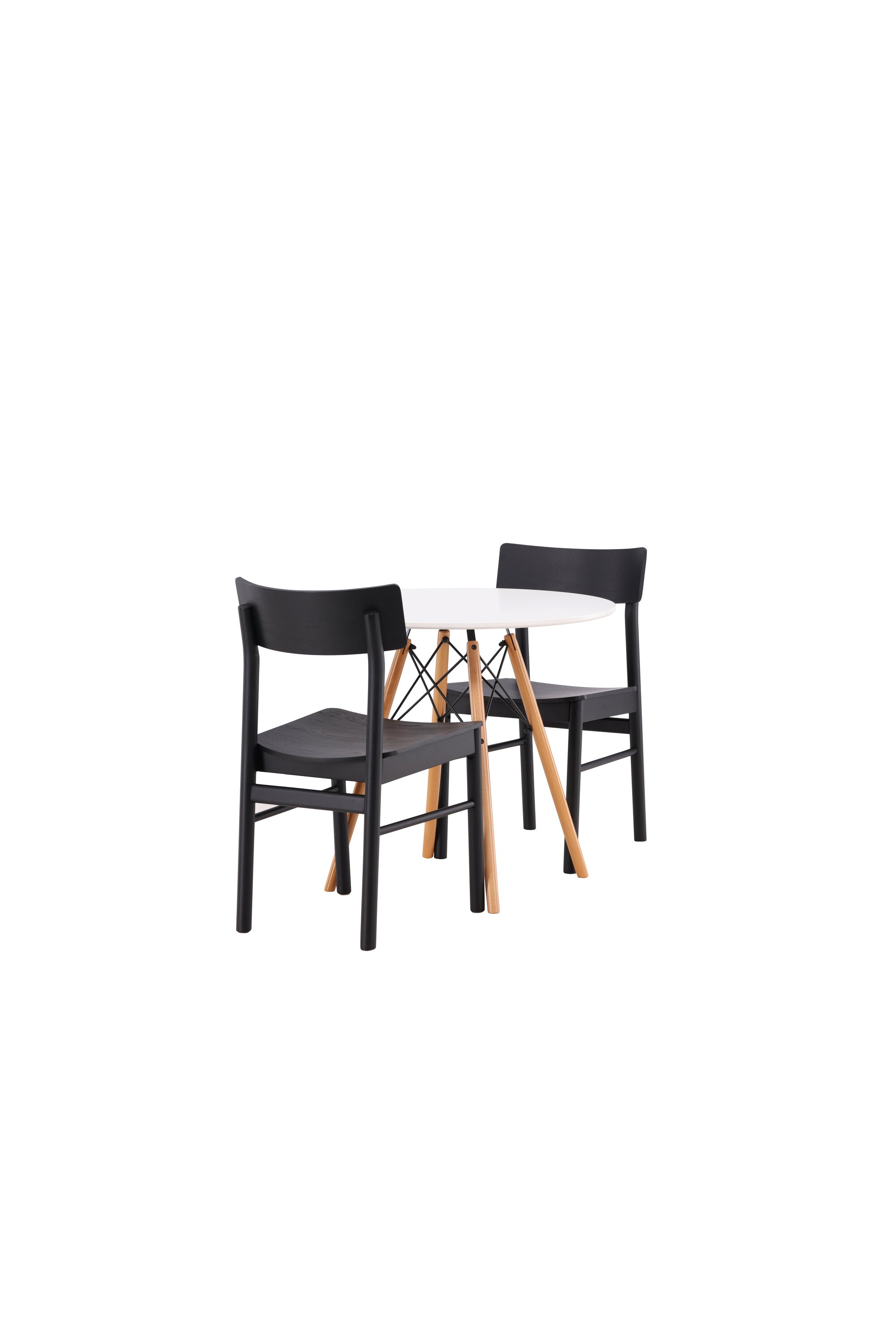 Danburi Esszimmerset + Montros ⌀60cm/2St. in Schwarz präsentiert im Onlineshop von KAQTU Design AG. Esszimmerset ist von Venture Home