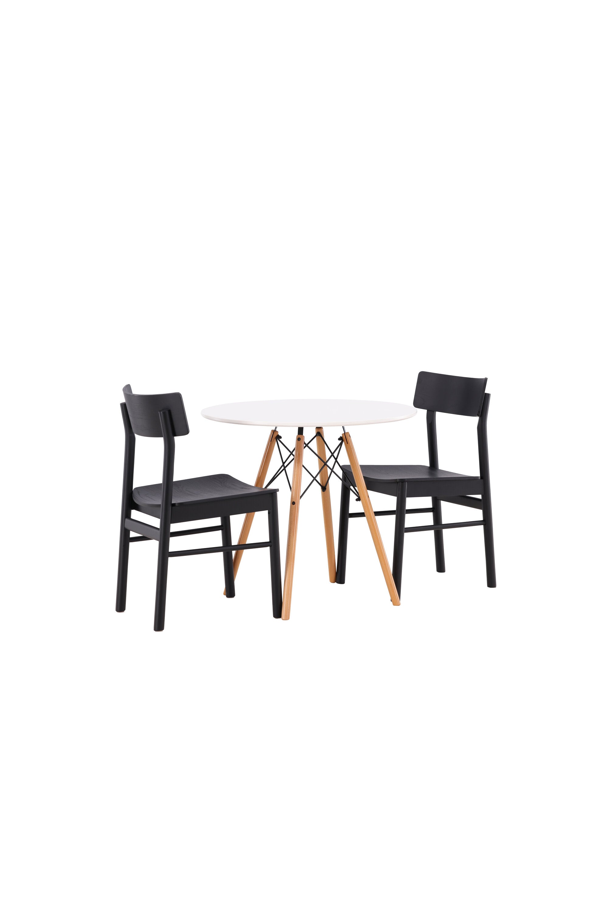 Danburi Esszimmerset + Montros ⌀60cm/2St. in Schwarz präsentiert im Onlineshop von KAQTU Design AG. Esszimmerset ist von Venture Home