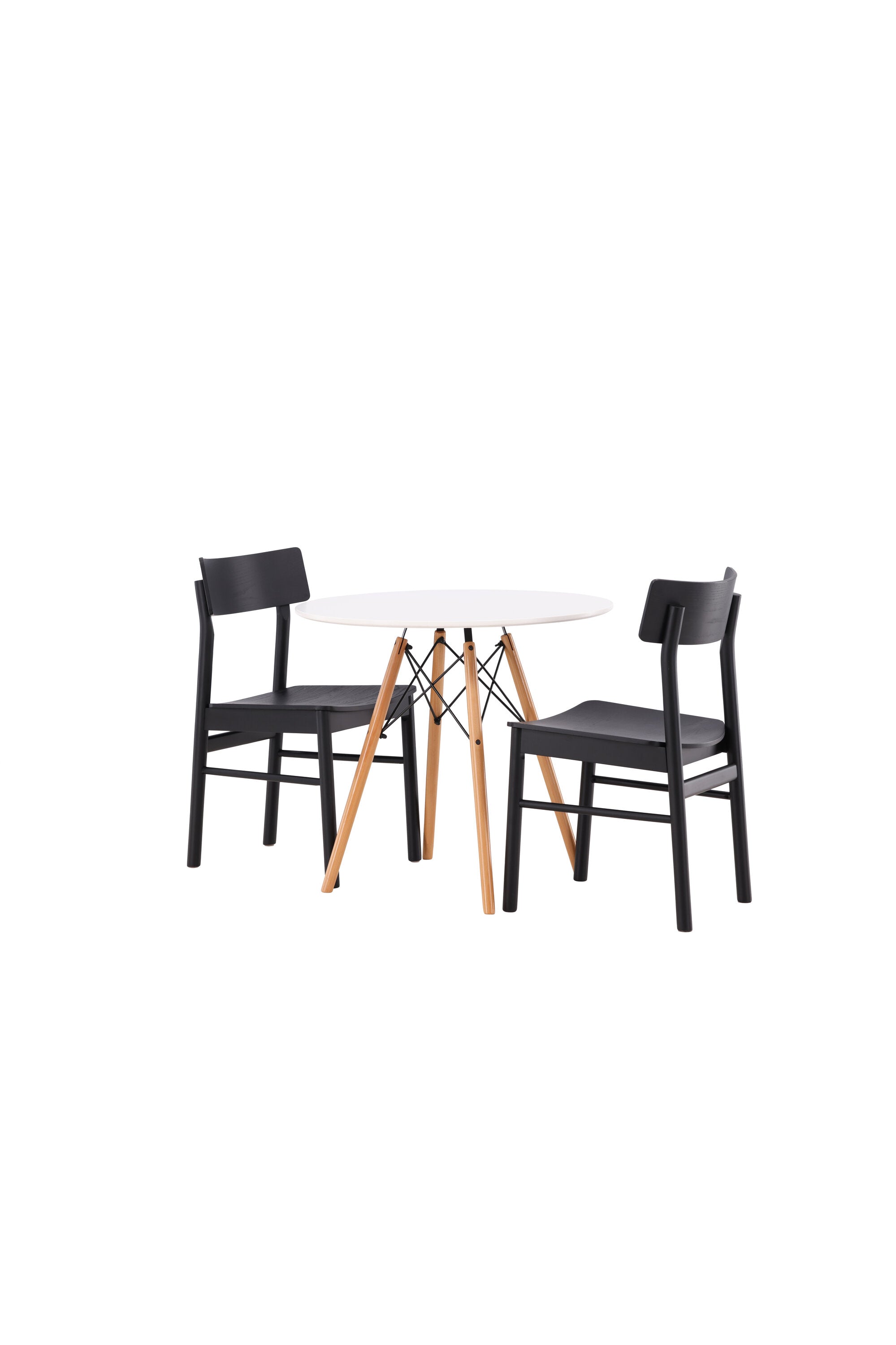 Danburi Esszimmerset + Montros ⌀60cm/2St. in Schwarz präsentiert im Onlineshop von KAQTU Design AG. Esszimmerset ist von Venture Home