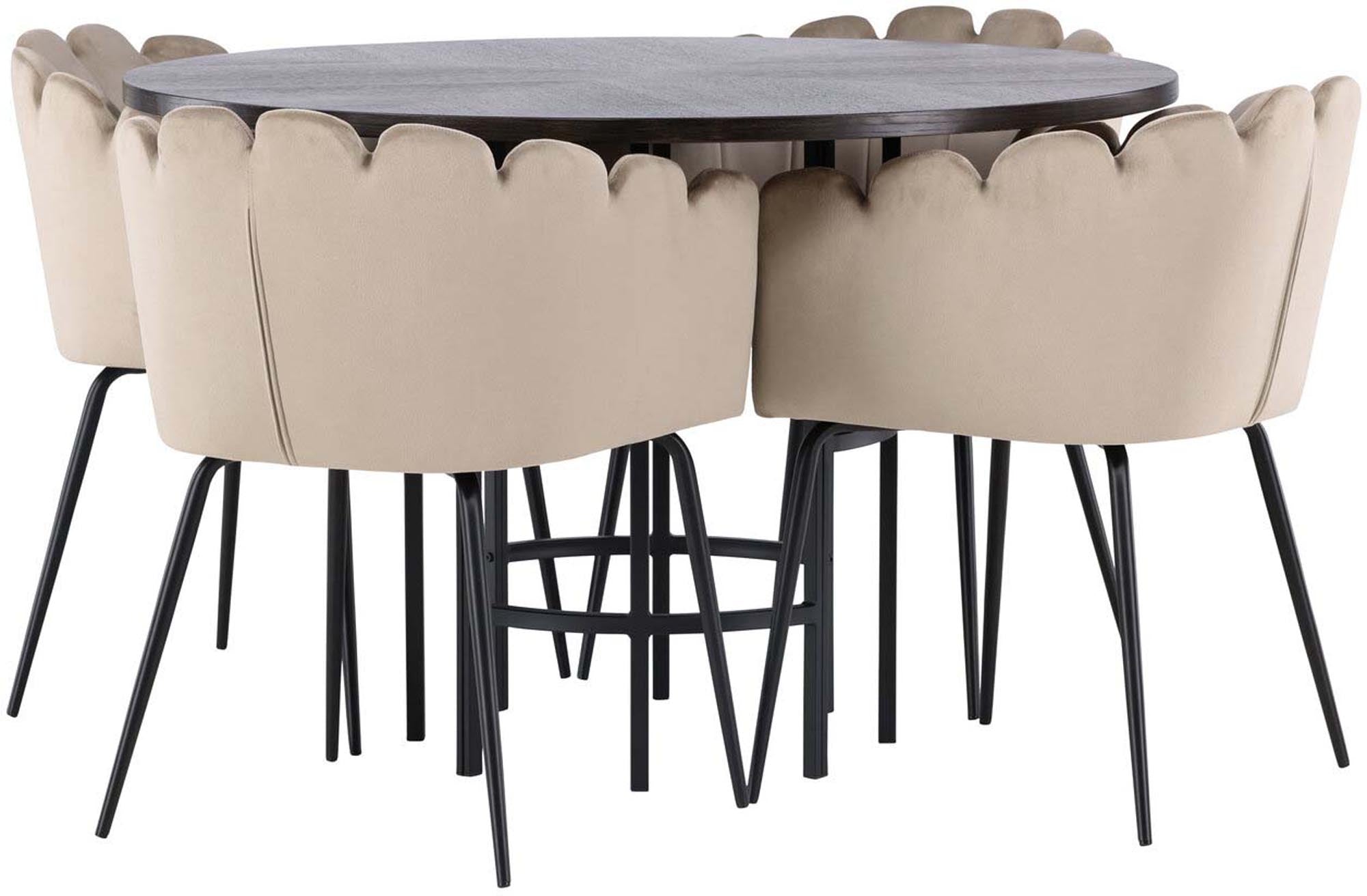 Esszimmerset Copenhagen + Limhamn: Stilvolles Design für gesellige Abende. Kompakt, elegant und perfekt für jeden Essbereich.