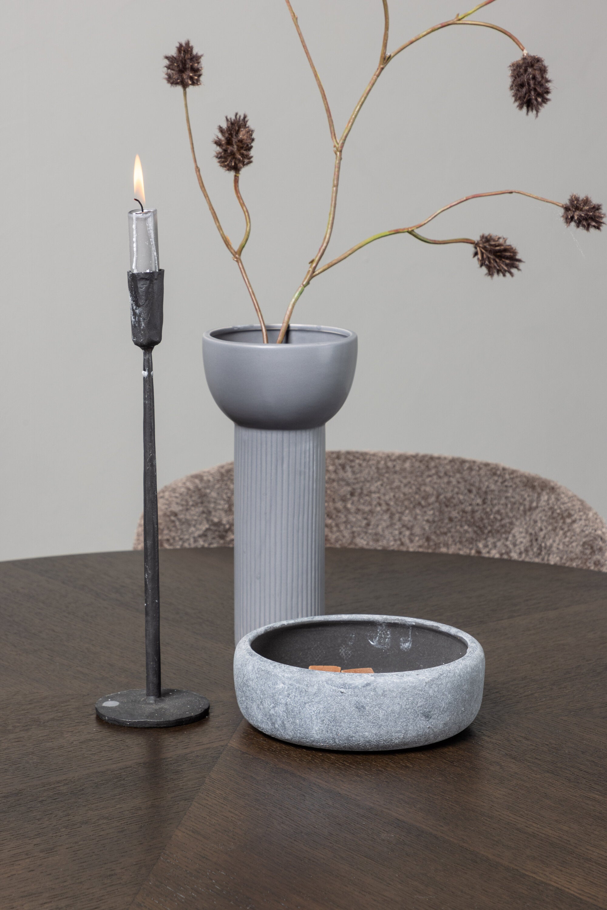 Esszimmerset Copenhagen + Modesto ⌀115cm/4St. in Mocca / Dunkelbraun / Schwarz präsentiert im Onlineshop von KAQTU Design AG. Esszimmerset ist von Venture Home