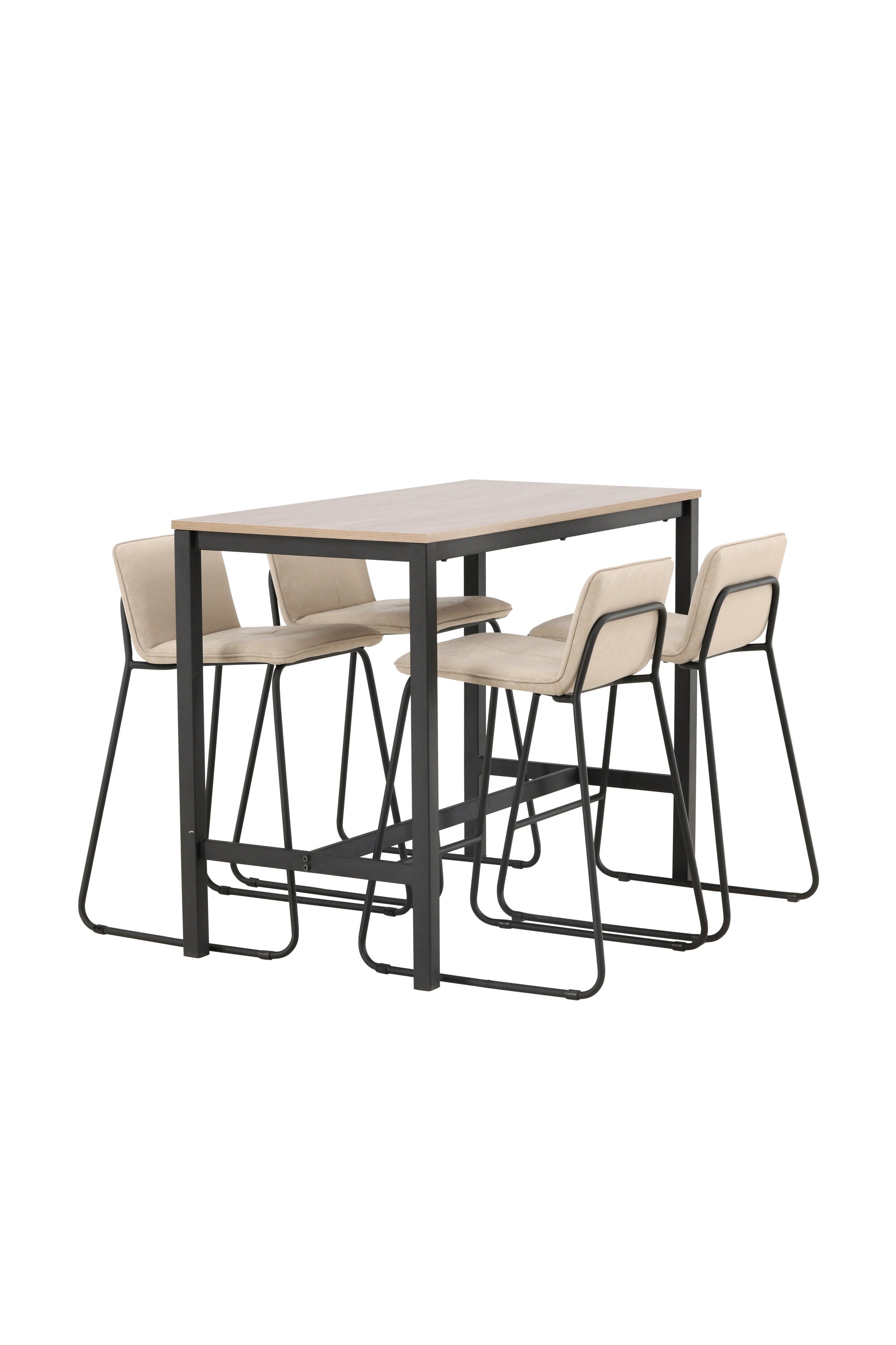 Camden Barset + Bisbee 120cm/4St. in Beige, Schwarz präsentiert im Onlineshop von KAQTU Design AG. Bartischset ist von Venture Home