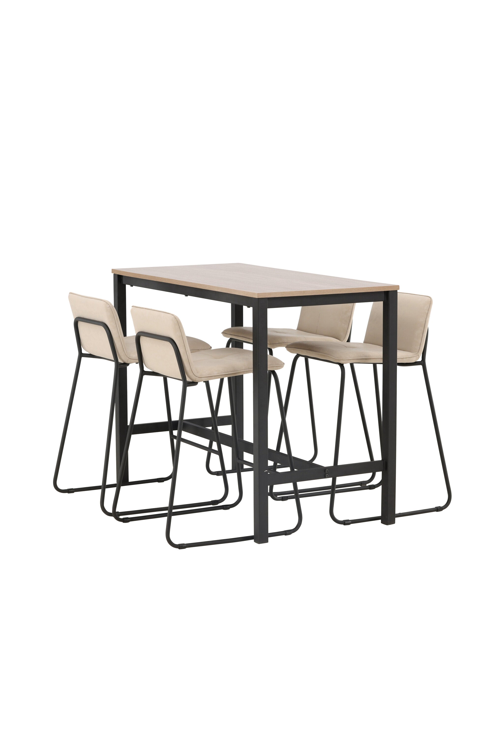 Camden Barset + Bisbee 120cm/4St. in Beige, Schwarz präsentiert im Onlineshop von KAQTU Design AG. Bartischset ist von Venture Home