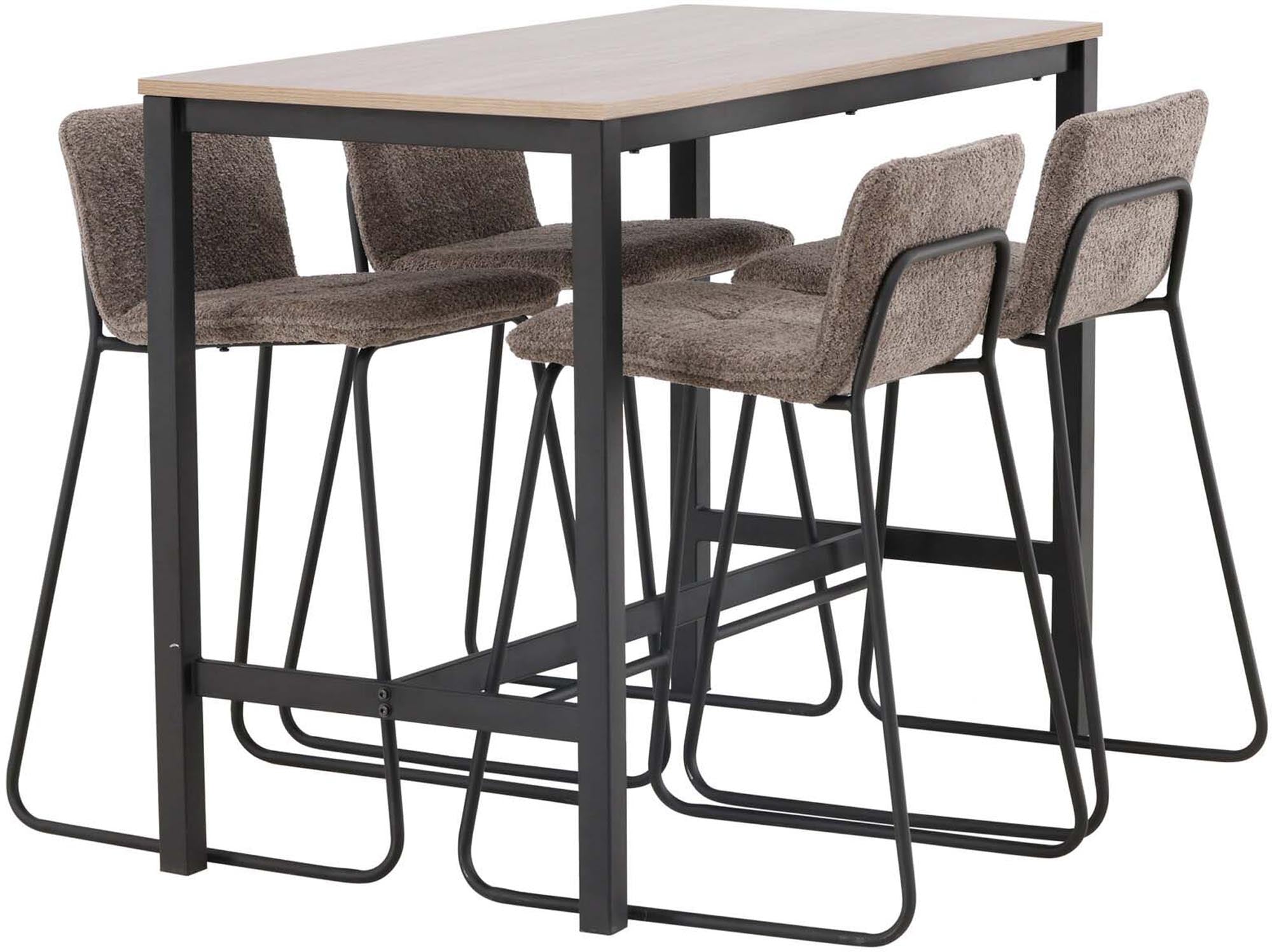 Stylisches Bartischset Camden Barset + Bisbee für 4 Personen. Hochwertige Materialien und modernes Design für Ihre Küche oder Essbereich.