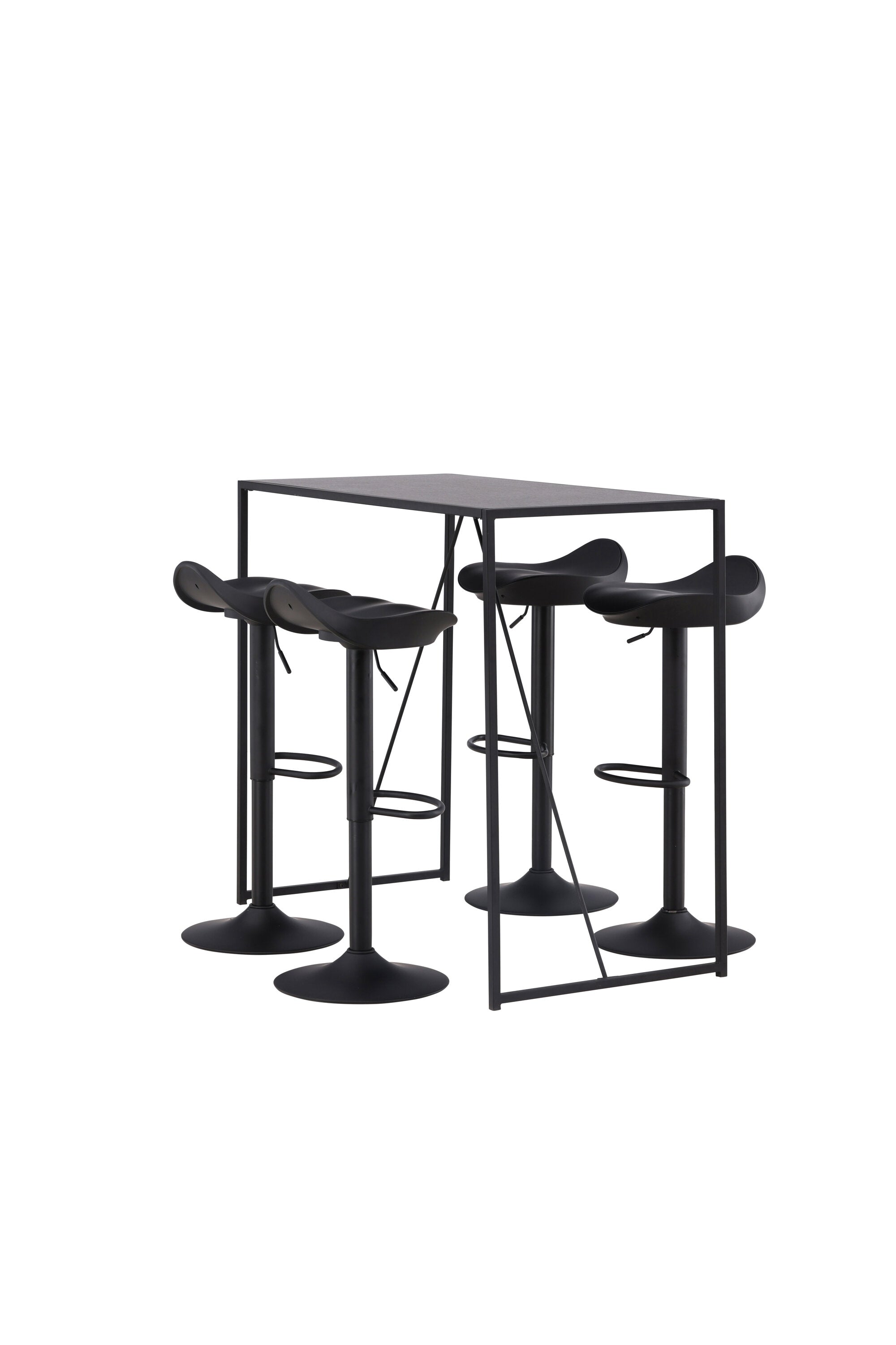 Brea Barset + Adesto 120cm/4St. in Schwarz präsentiert im Onlineshop von KAQTU Design AG. Bartischset ist von Venture Home