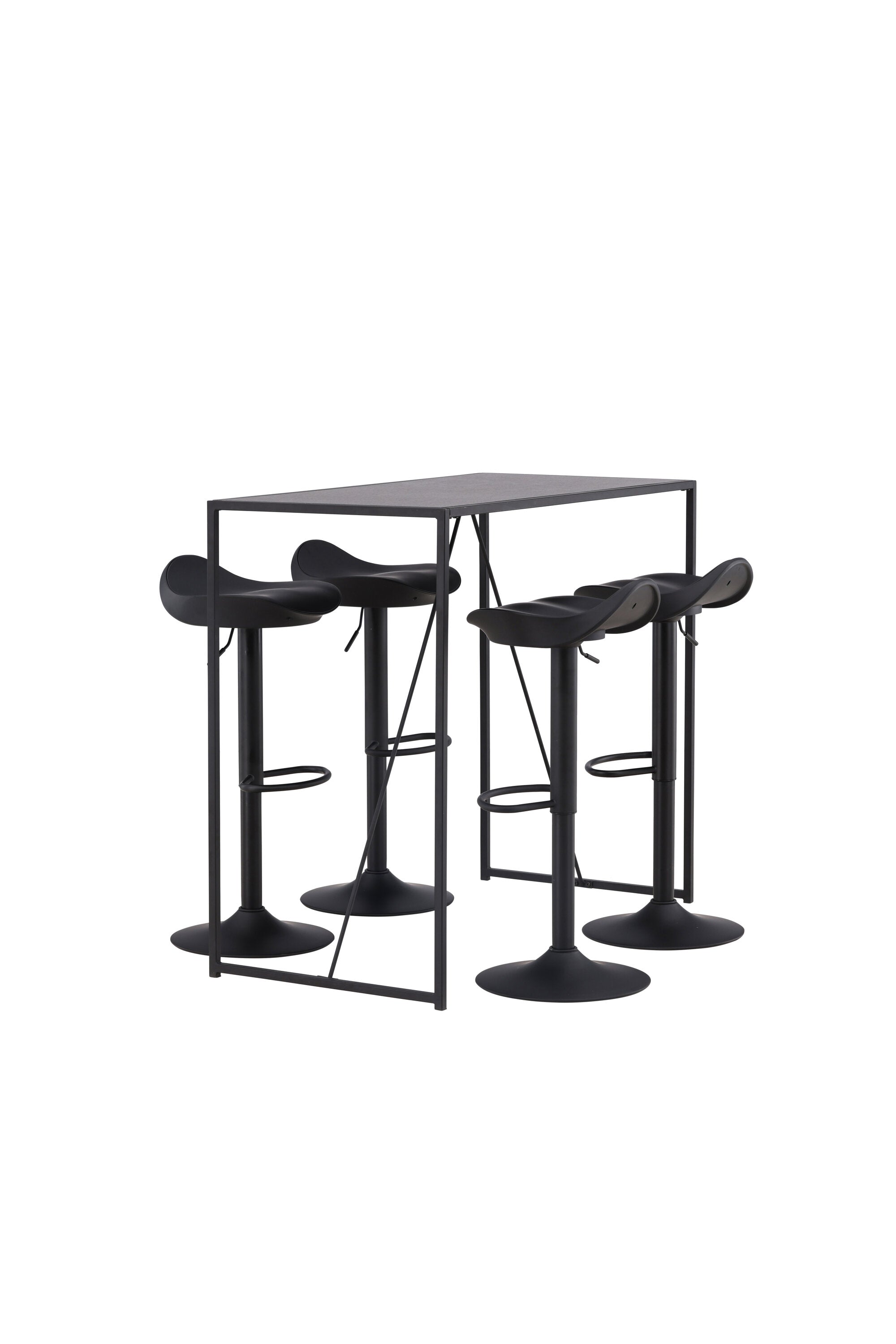 Brea Barset + Adesto 120cm/4St. in Schwarz präsentiert im Onlineshop von KAQTU Design AG. Bartischset ist von Venture Home