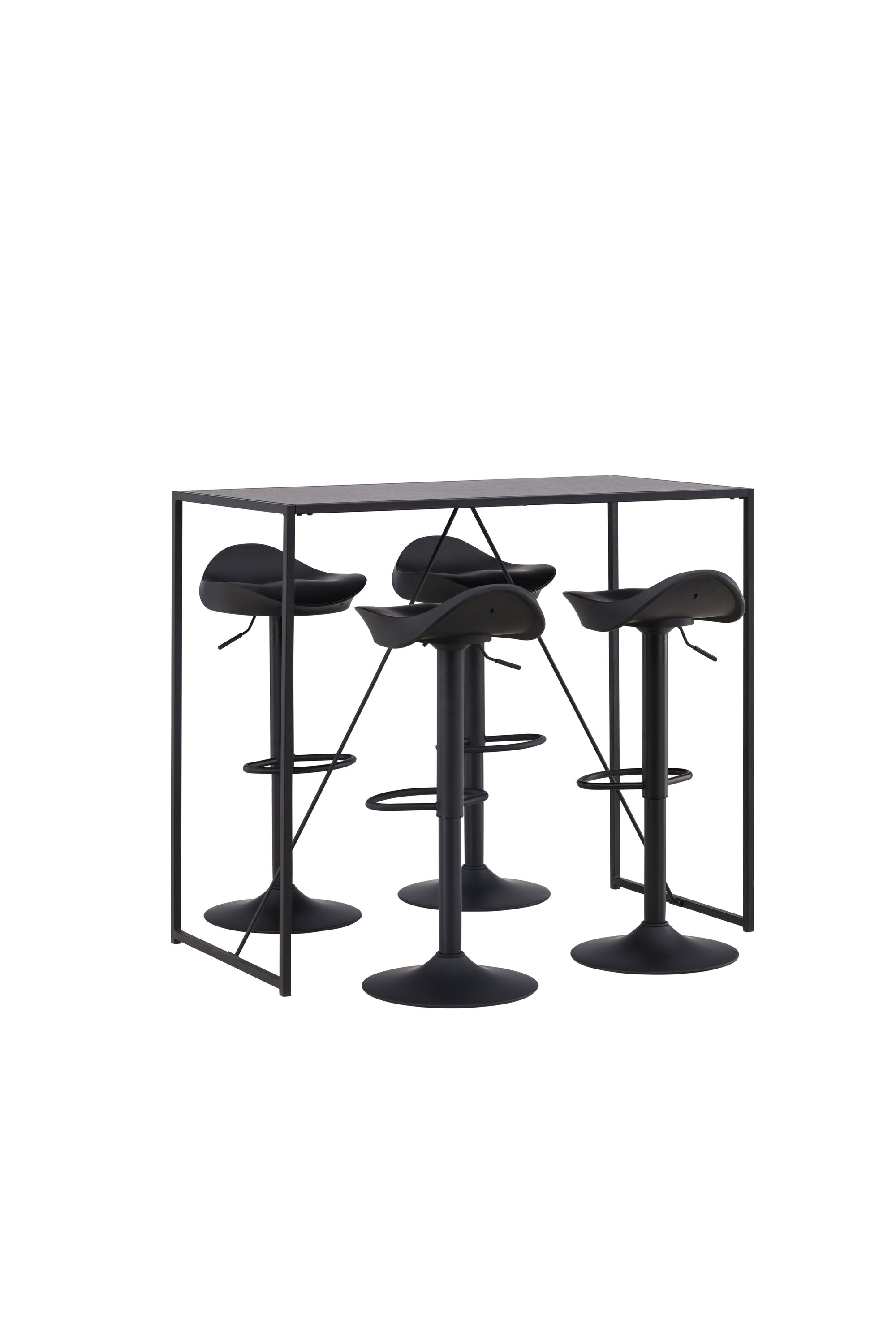 Brea Barset + Adesto 120cm/4St. in Schwarz präsentiert im Onlineshop von KAQTU Design AG. Bartischset ist von Venture Home