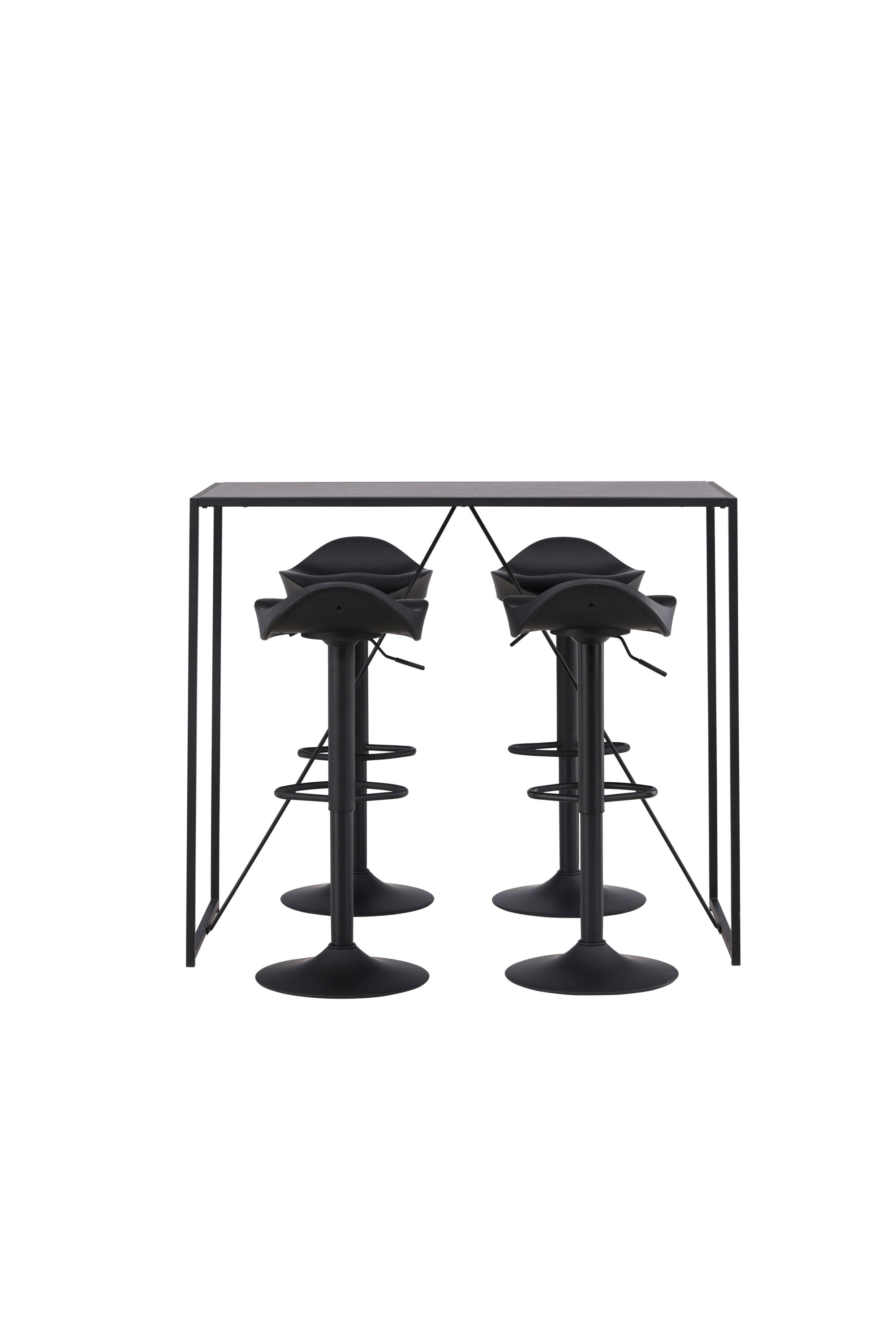 Brea Barset + Adesto 120cm/4St. in Schwarz präsentiert im Onlineshop von KAQTU Design AG. Bartischset ist von Venture Home