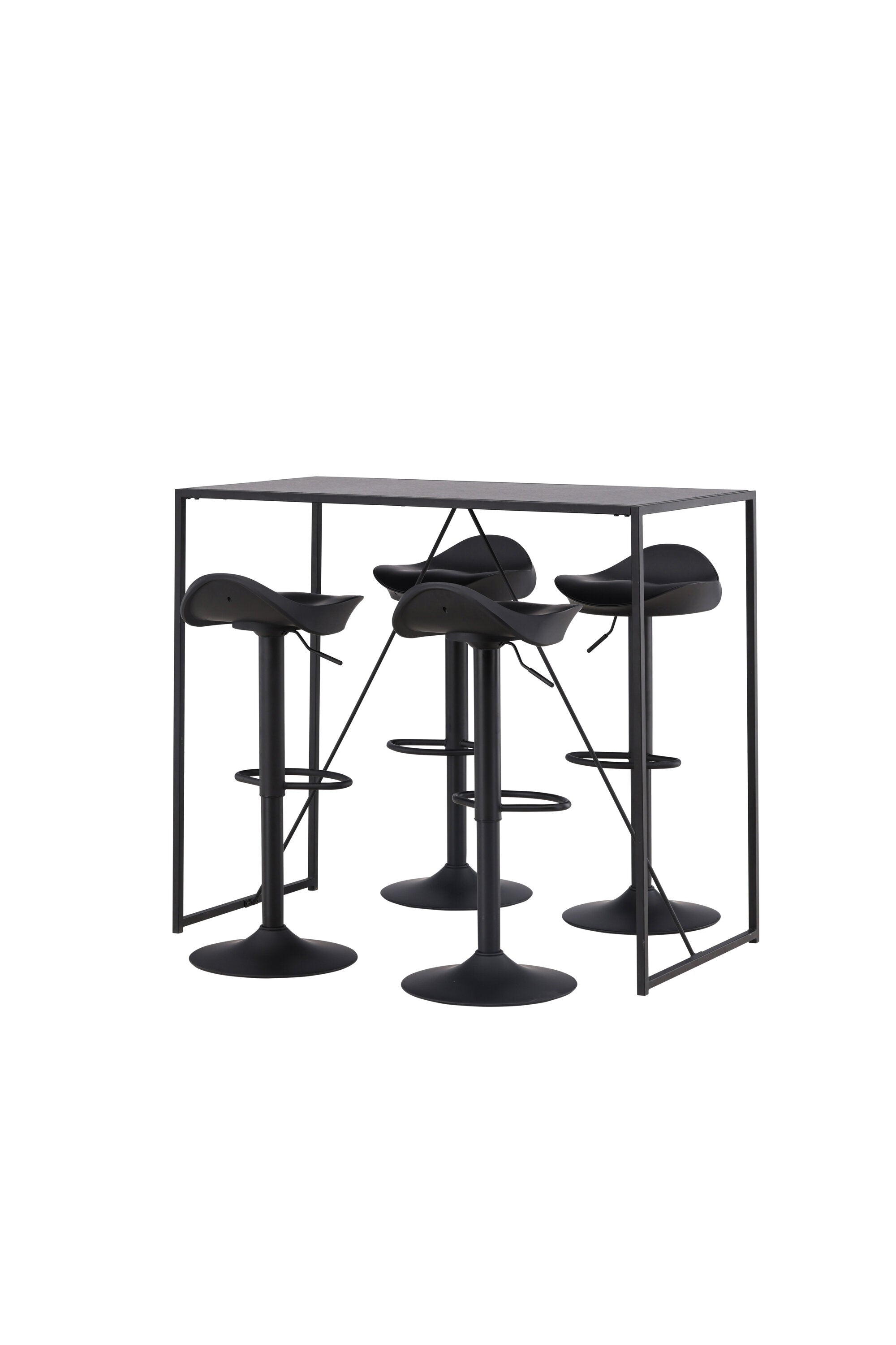 Brea Barset + Adesto 120cm/4St. in Schwarz präsentiert im Onlineshop von KAQTU Design AG. Bartischset ist von Venture Home