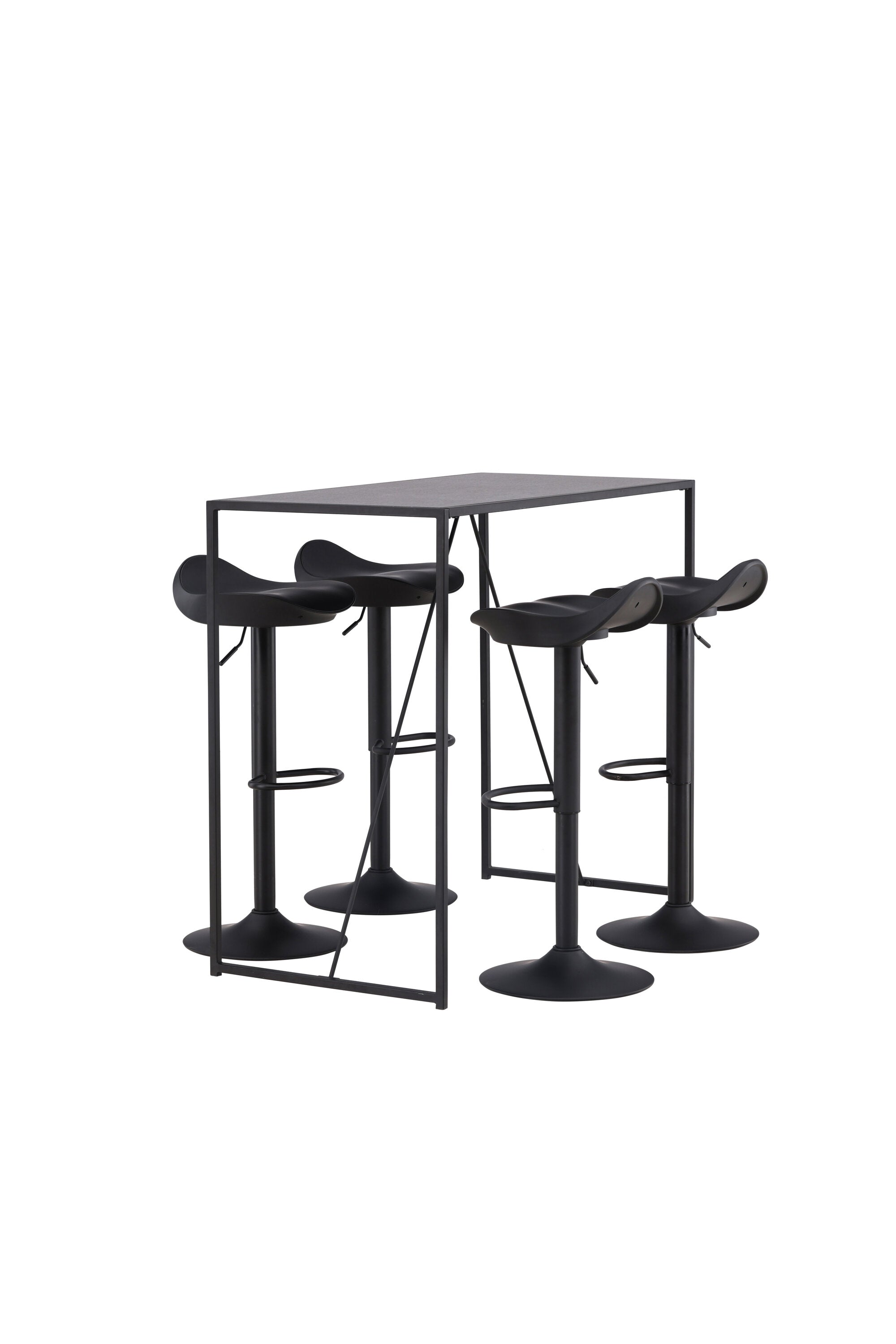 Brea Barset + Adesto 120cm/4St. in Schwarz präsentiert im Onlineshop von KAQTU Design AG. Bartischset ist von Venture Home