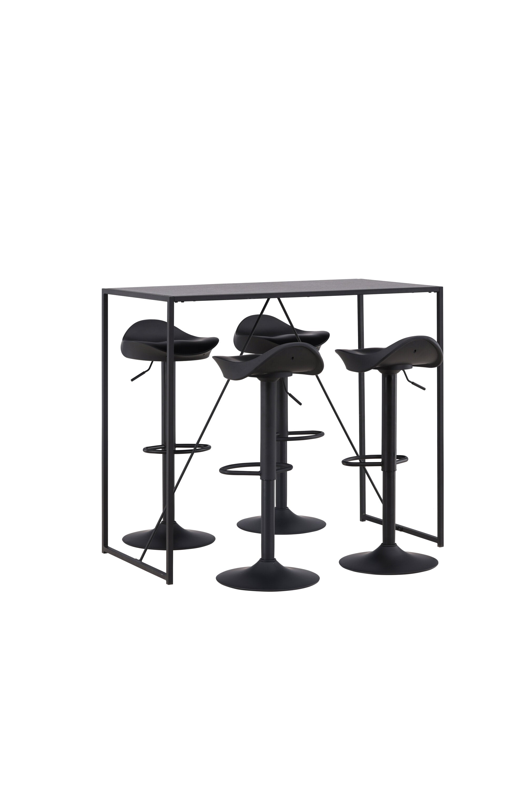 Brea Barset + Adesto 120cm/4St. in Schwarz präsentiert im Onlineshop von KAQTU Design AG. Bartischset ist von Venture Home