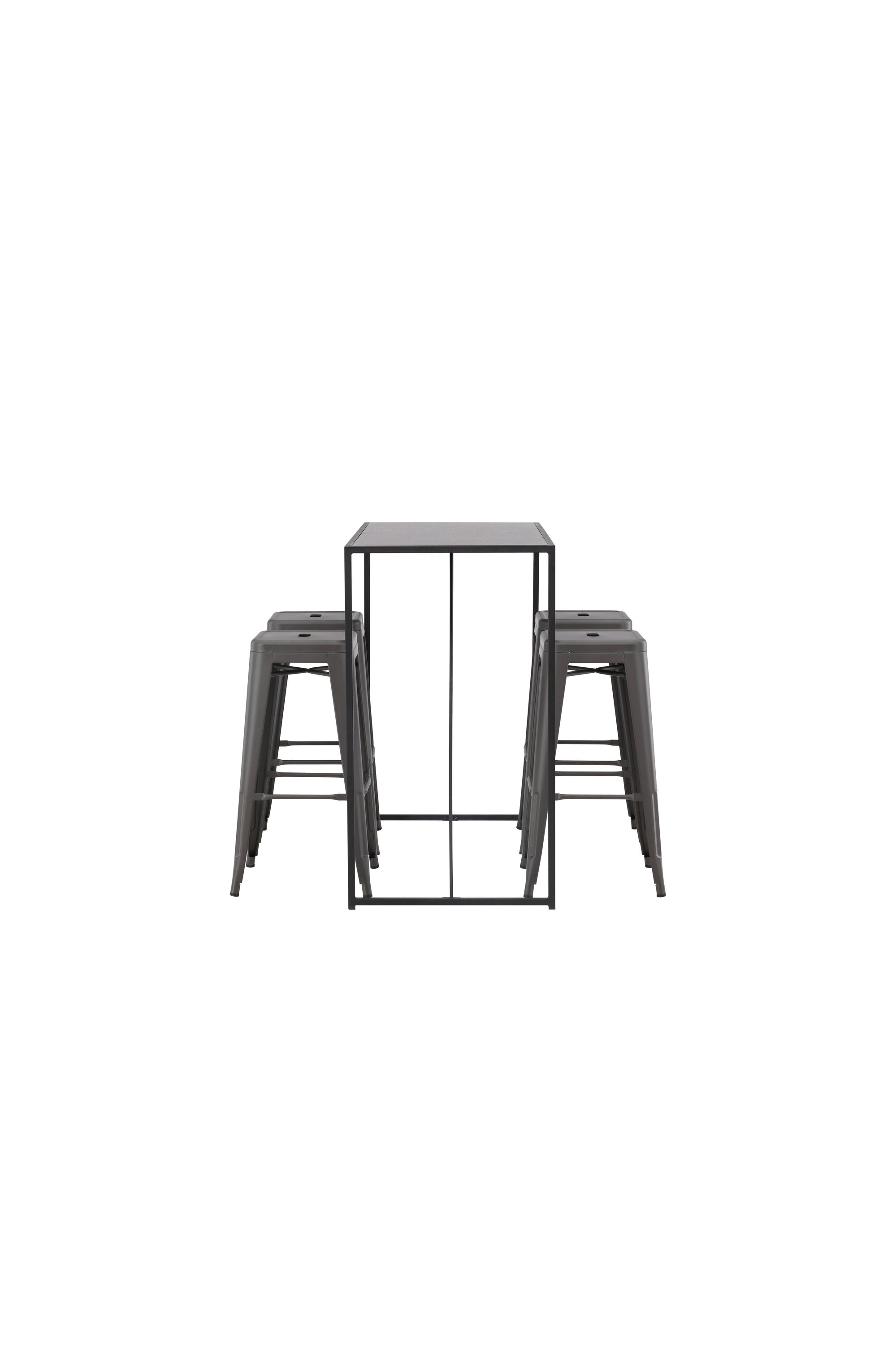 Brea Barset + Tempe 120cm/4St. in Dunkelgrau präsentiert im Onlineshop von KAQTU Design AG. Bartischset ist von Venture Home