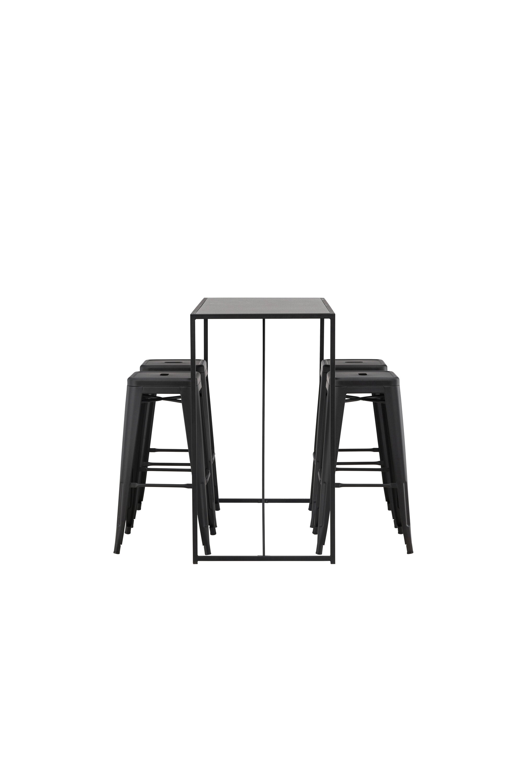 Brea Barset + Tempe 120cm/4St. in Schwarz präsentiert im Onlineshop von KAQTU Design AG. Bartischset ist von Venture Home