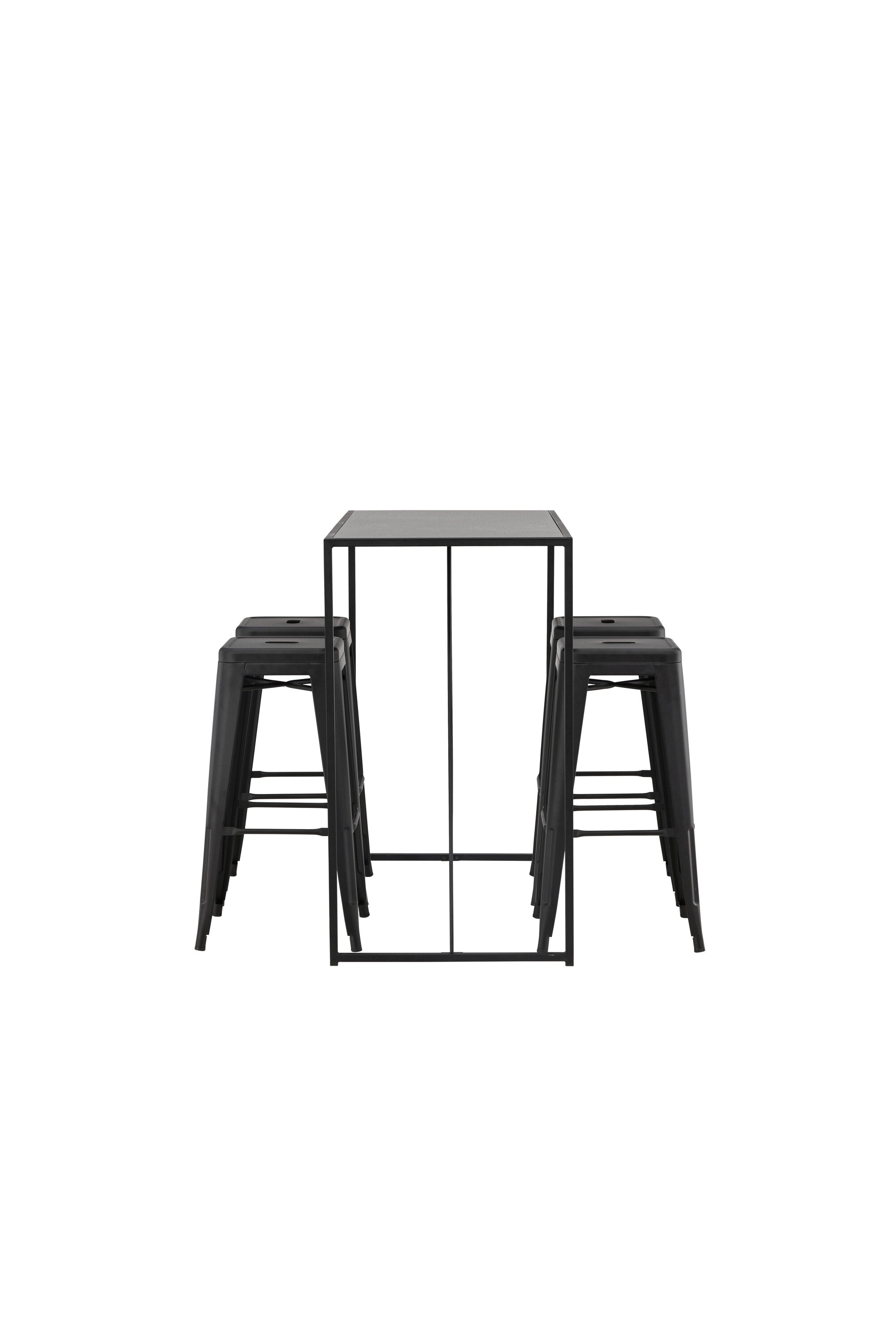 Brea Barset + Tempe 120cm/4St. in Schwarz präsentiert im Onlineshop von KAQTU Design AG. Bartischset ist von Venture Home