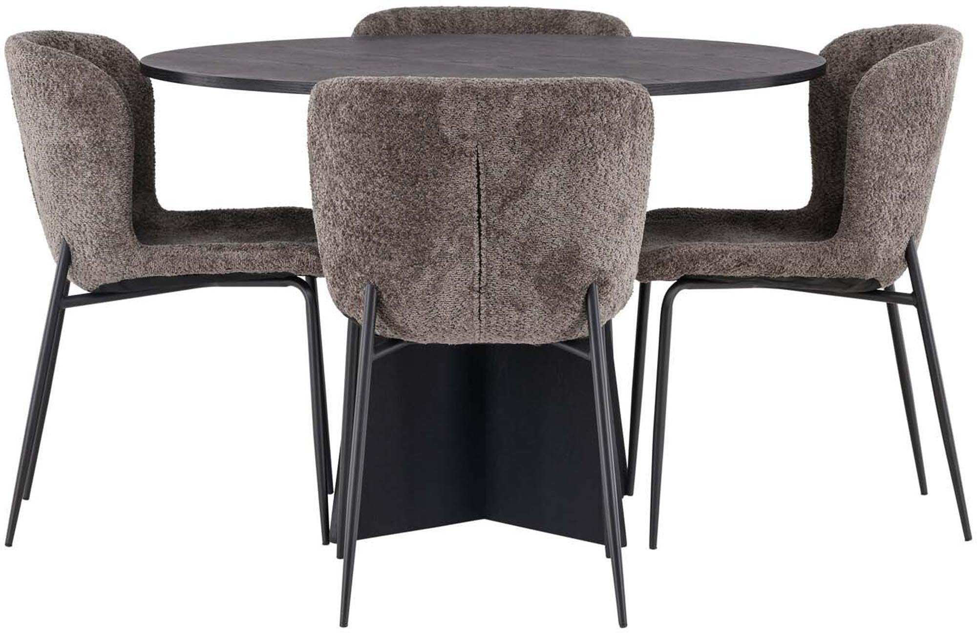 Venture Home Bootcut Esszimmerset: Modesto Tisch & 4 Stühle, 110cm.