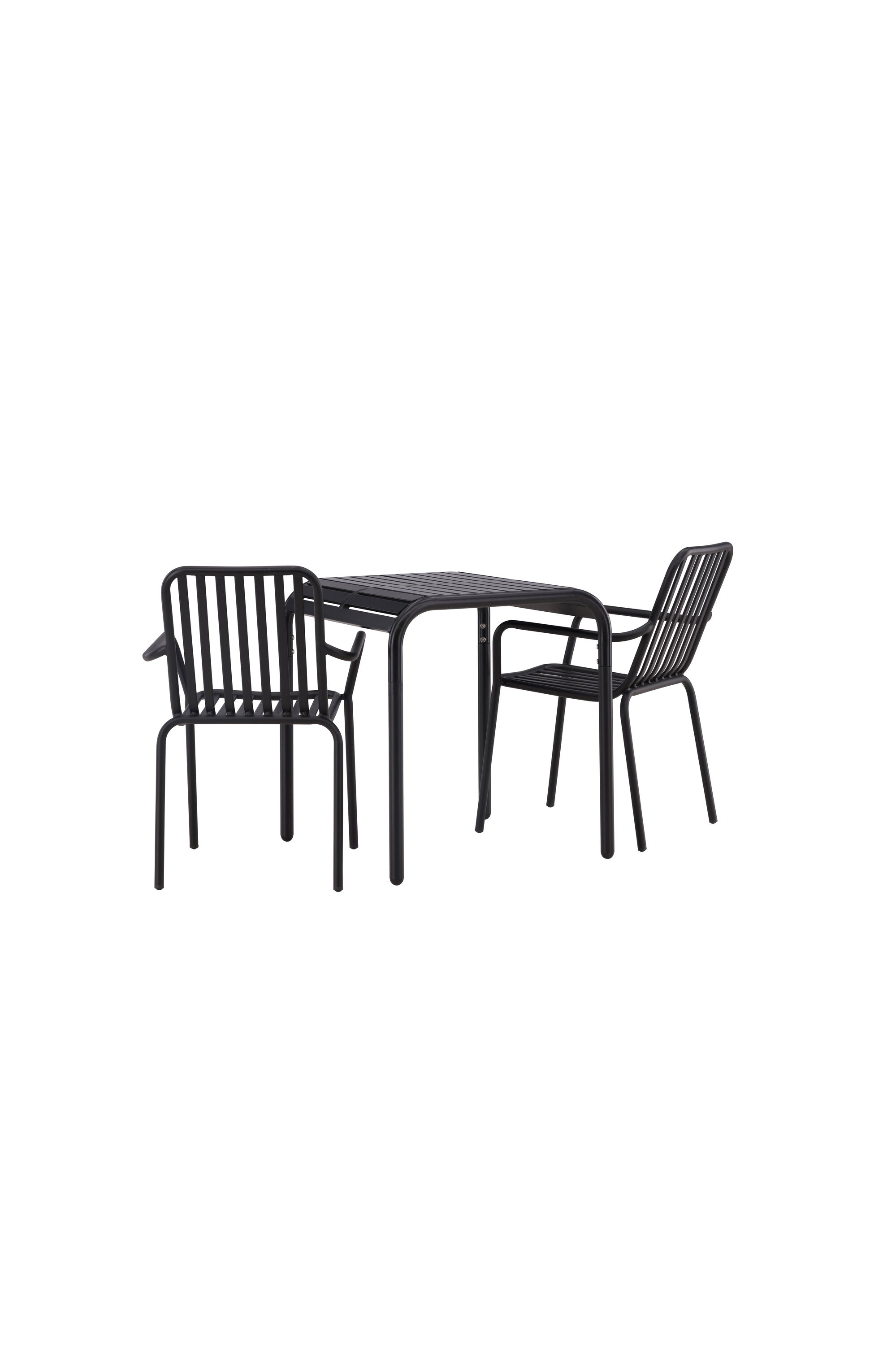 Borneo Outdoor-Tischset + Peking 70cm/2St. in Schwarz präsentiert im Onlineshop von KAQTU Design AG. Gartentischset ist von Venture Home