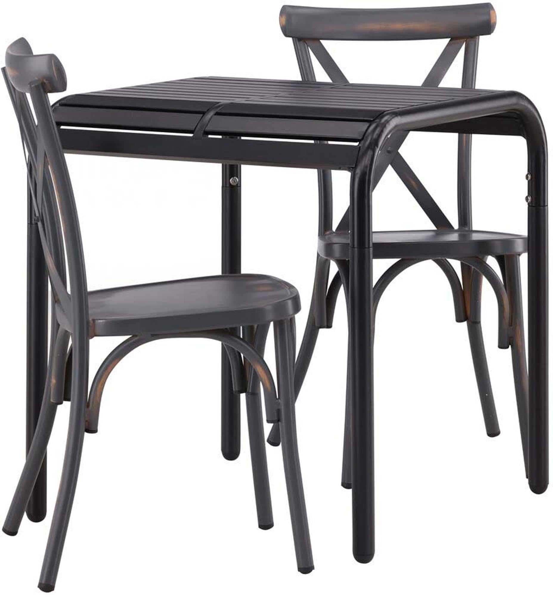 Borneo Outdoor-Tischset: Elegantes 70cm Set für Garten und Terrasse. Wetterfest, pflegeleicht und ideal für gesellige Stunden im Freien.