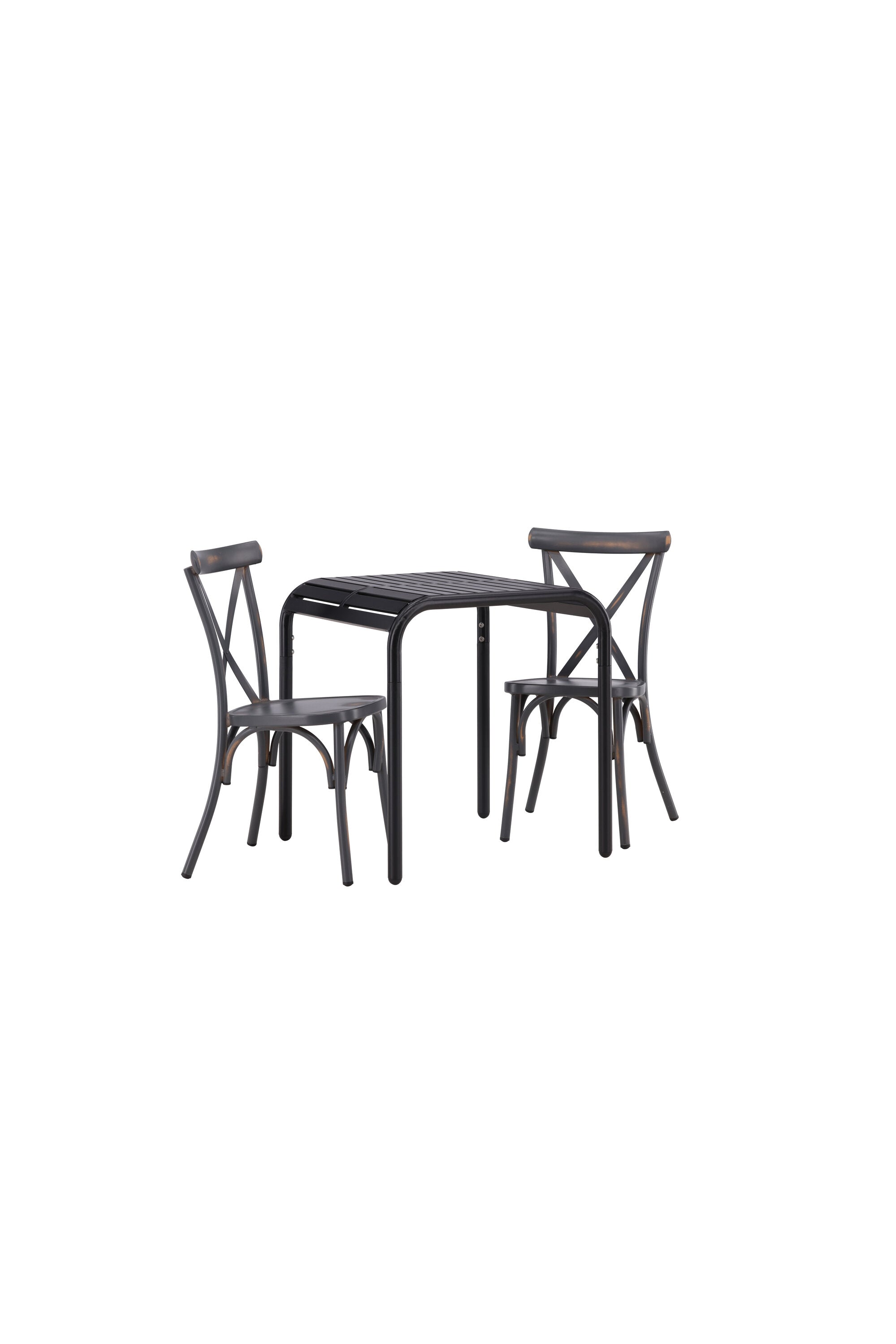 Borneo Outdoor-Tischset + Tablas 70cm/2St. in Scharz präsentiert im Onlineshop von KAQTU Design AG. Gartentischset ist von Venture Home