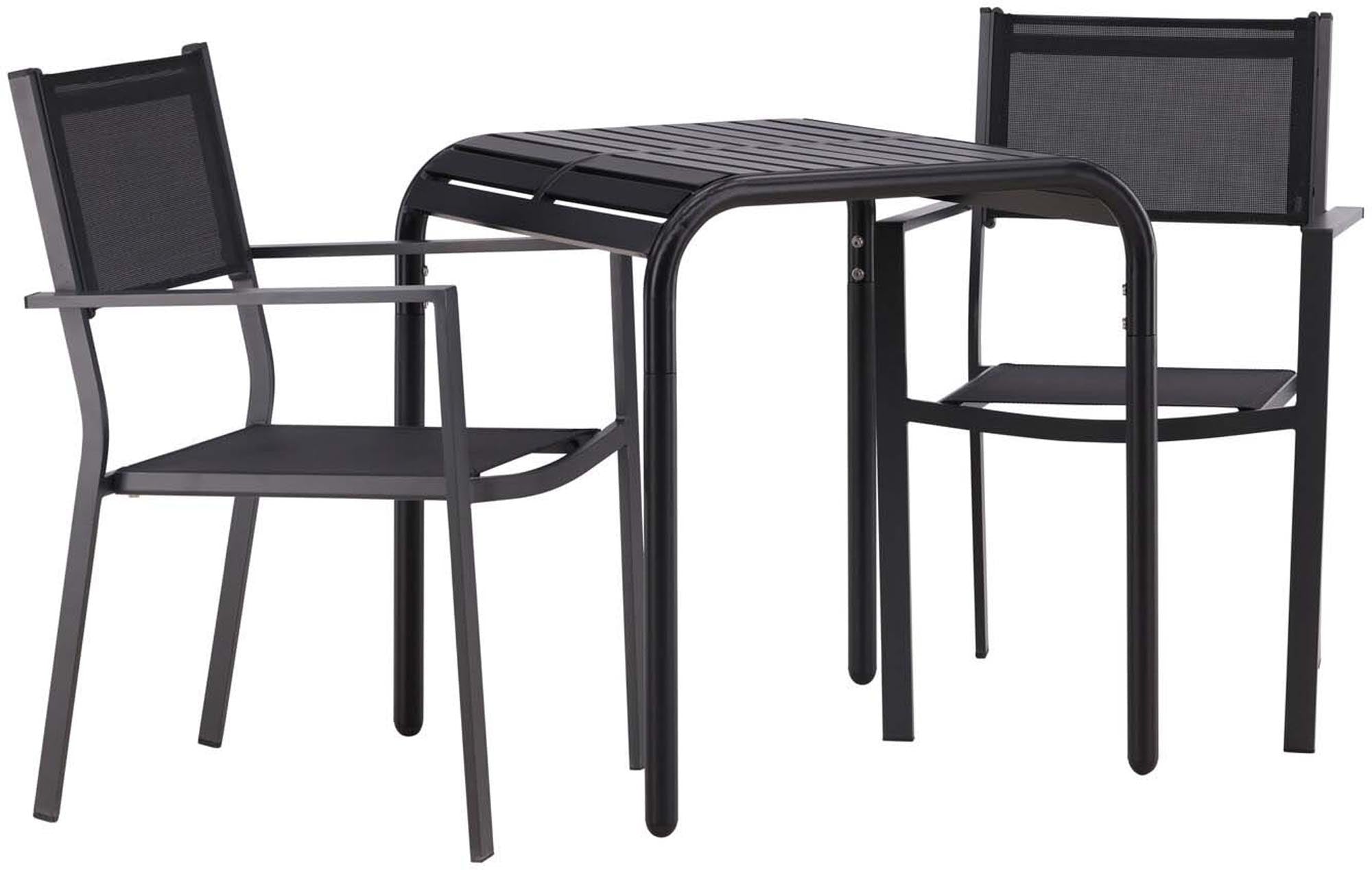Borneo Outdoor-Tischset + Copacabana 70cm/2St.: Elegantes, wetterfestes Design für gemütliche Stunden im Freien. Ideal für Balkon und Terrasse.