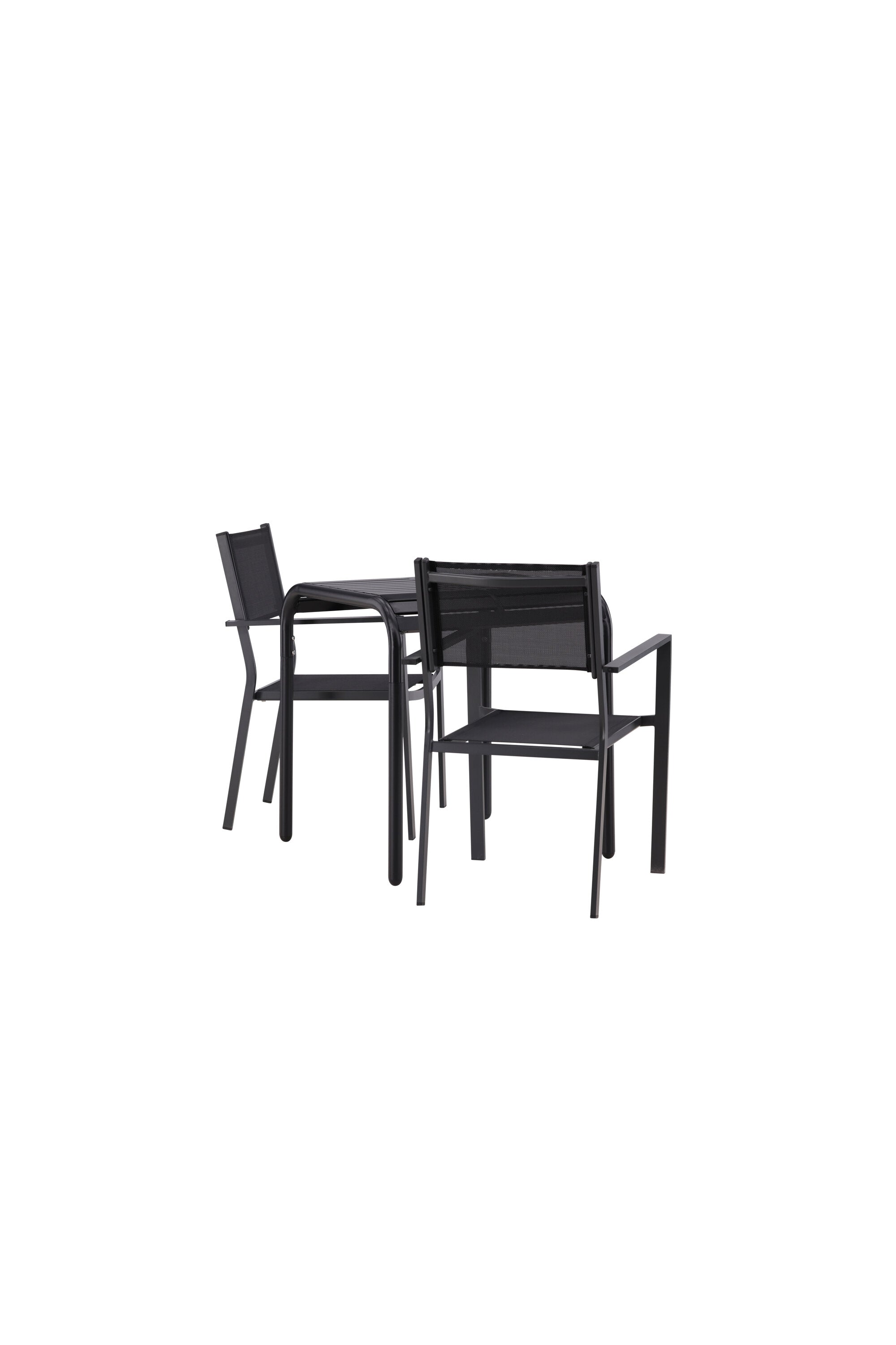 Borneo Outdoor-Tischset + Copacabana 70cm/2St. in Schwarz präsentiert im Onlineshop von KAQTU Design AG. Gartentischset ist von Venture Home
