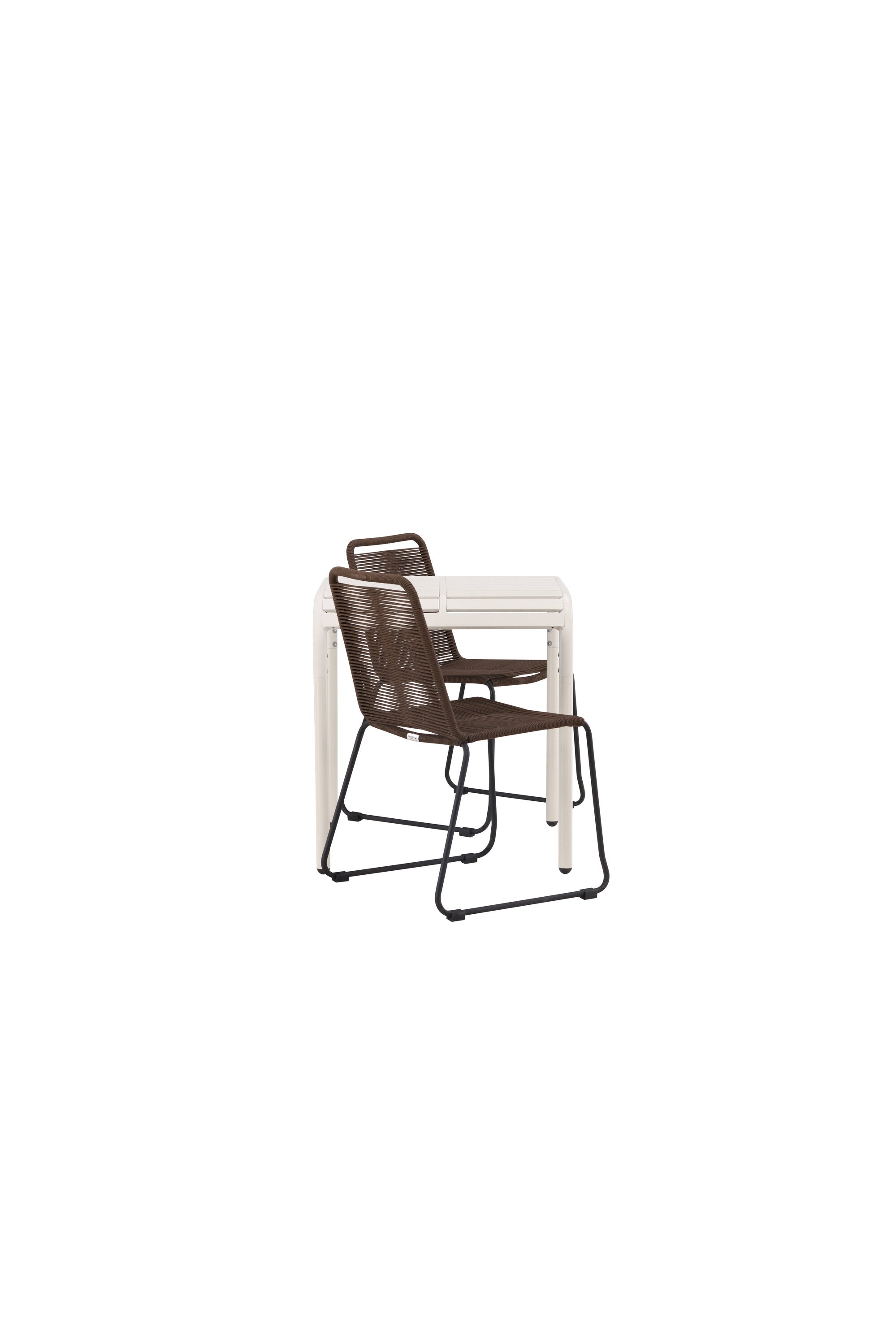 Borneo Outdoor-Caféset + Lindos 70cm/2St. in Beige präsentiert im Onlineshop von KAQTU Design AG. Gartentischset ist von Venture Home