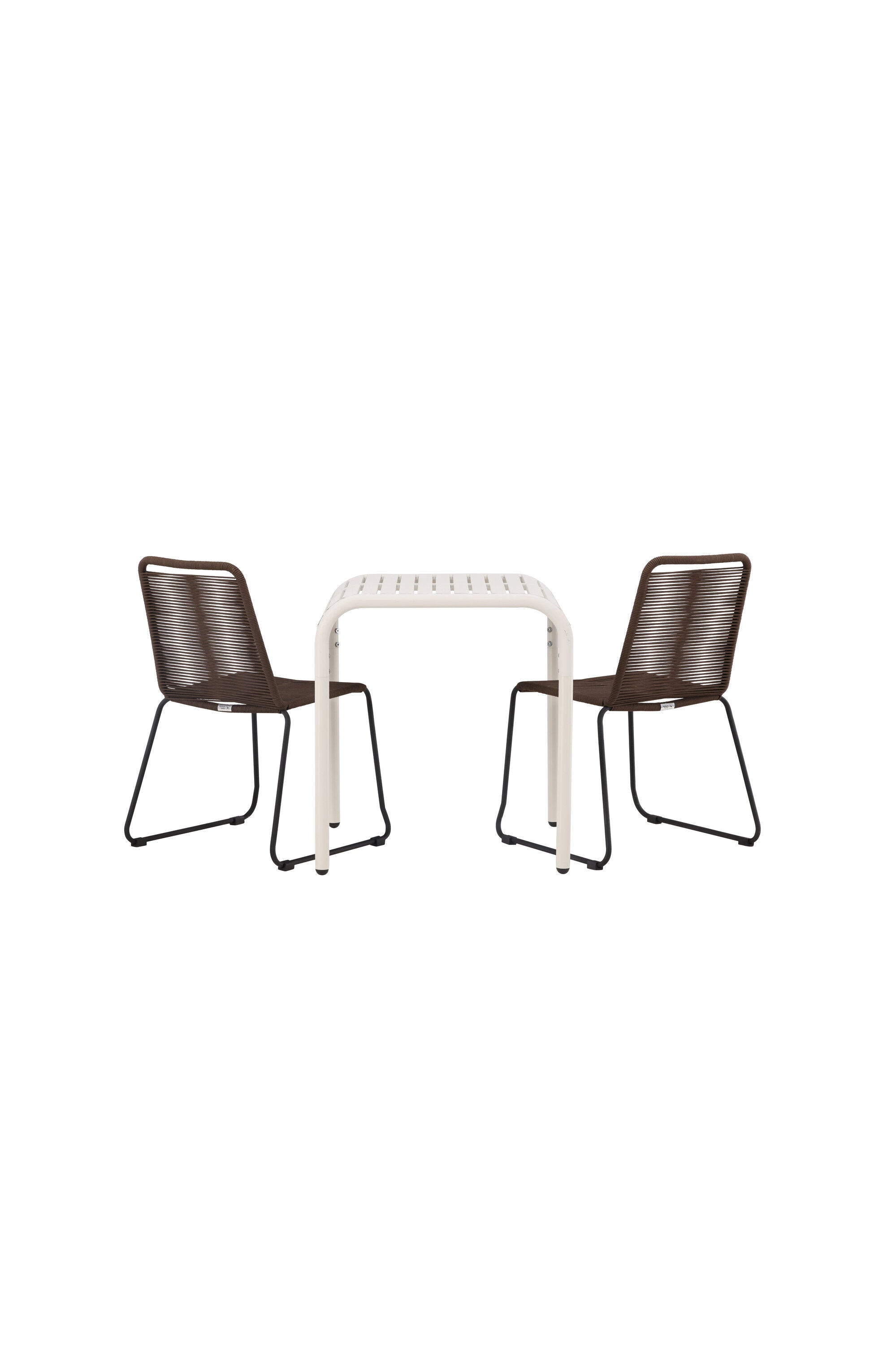 Borneo Outdoor-Caféset + Lindos 70cm/2St. in Beige präsentiert im Onlineshop von KAQTU Design AG. Gartentischset ist von Venture Home