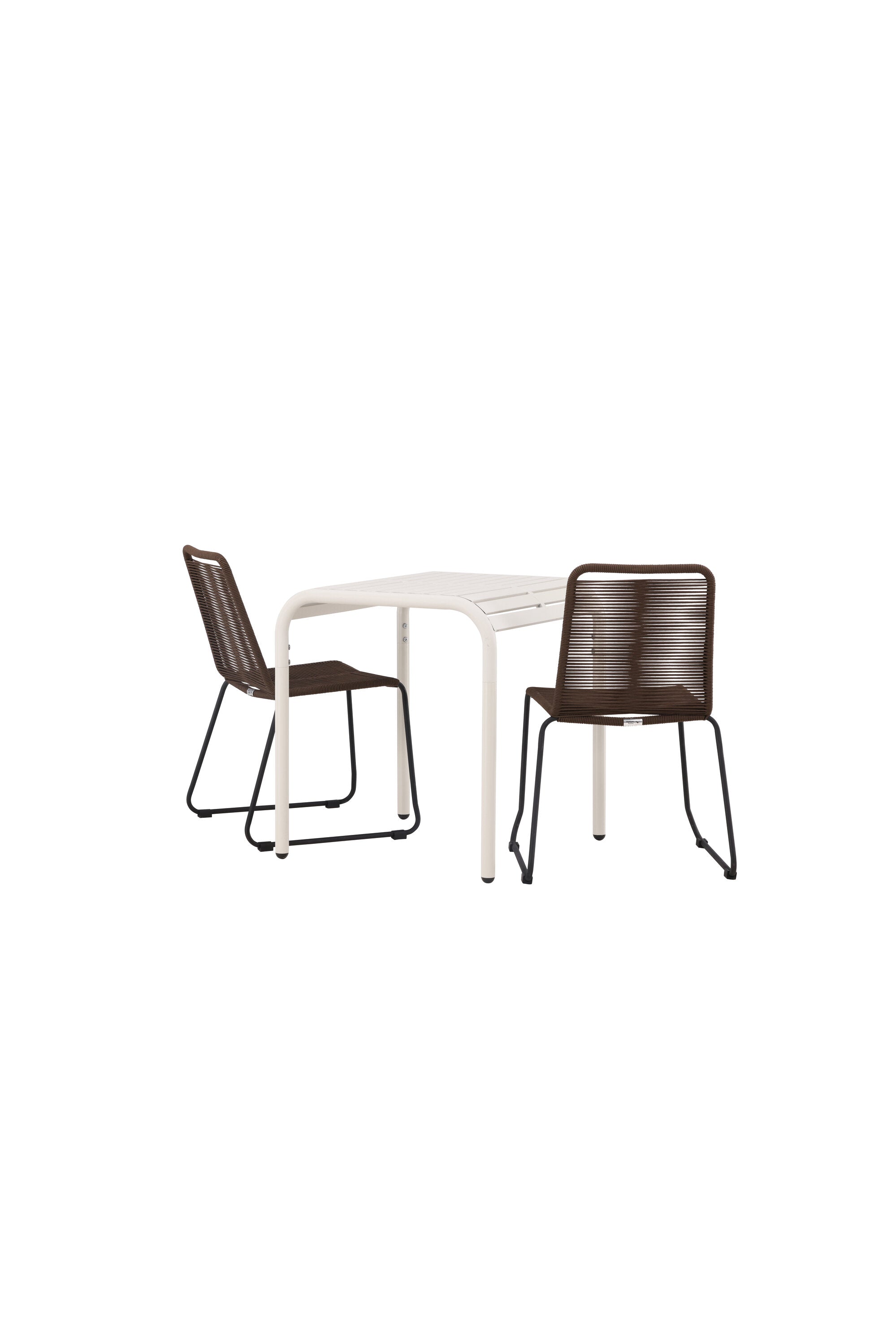 Borneo Outdoor-Caféset + Lindos 70cm/2St. in Beige präsentiert im Onlineshop von KAQTU Design AG. Gartentischset ist von Venture Home