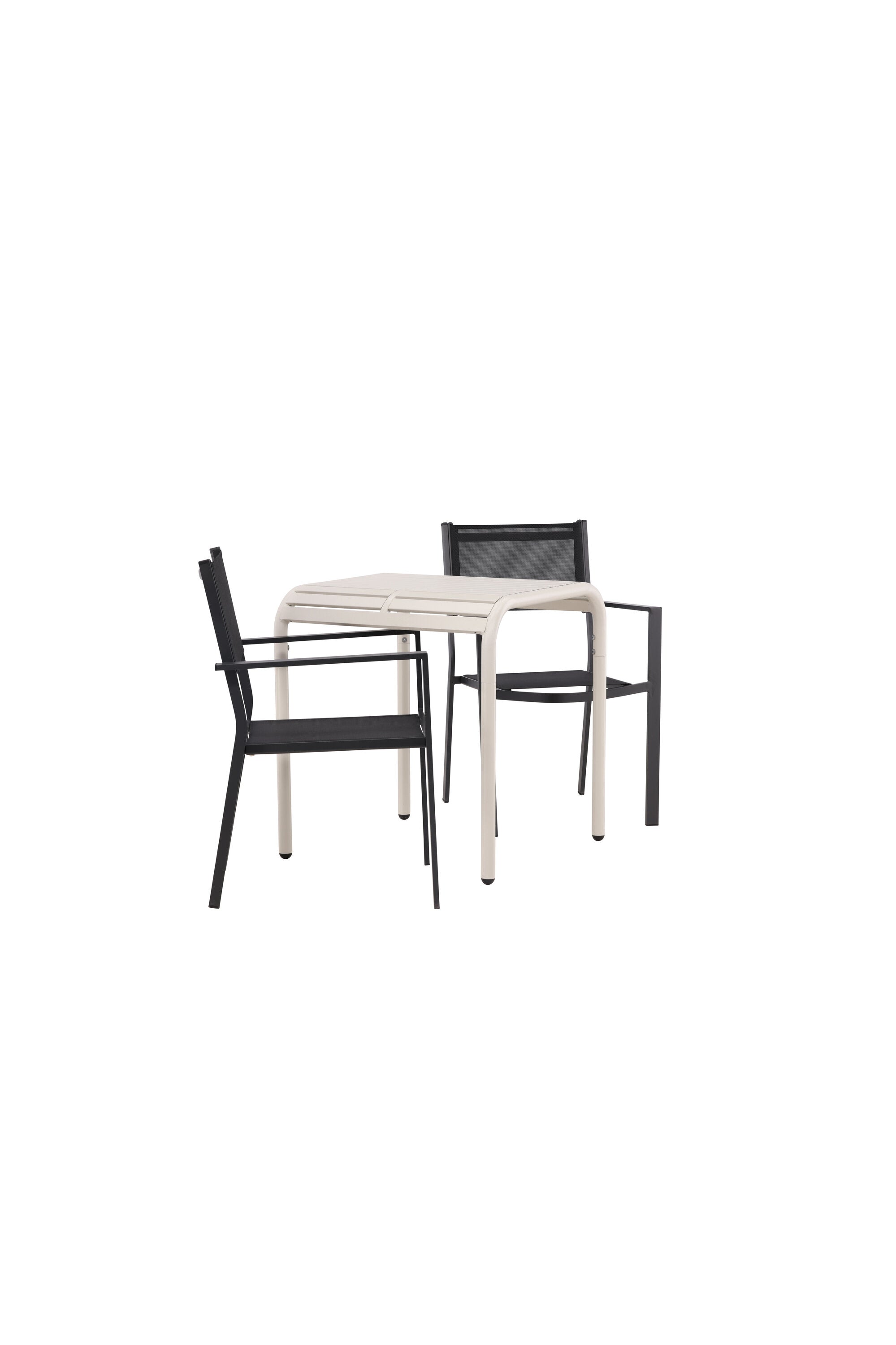 Borneo Outdoor-Tischset + Copacabana 70cm/2St. in Beige / Schwarz präsentiert im Onlineshop von KAQTU Design AG. Gartentischset ist von Venture Home
