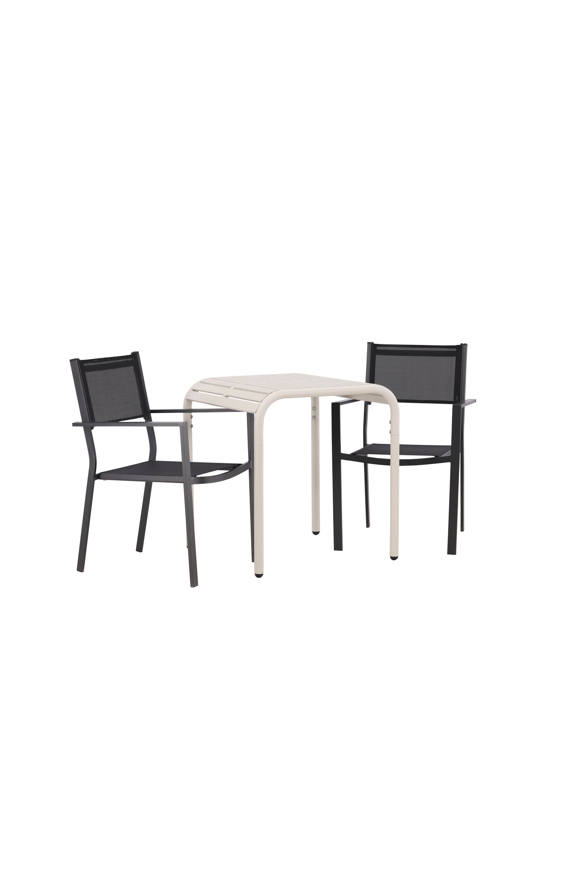 Borneo Outdoor-Tischset + Copacabana 70cm/2St. in Beige / Schwarz präsentiert im Onlineshop von KAQTU Design AG. Gartentischset ist von Venture Home