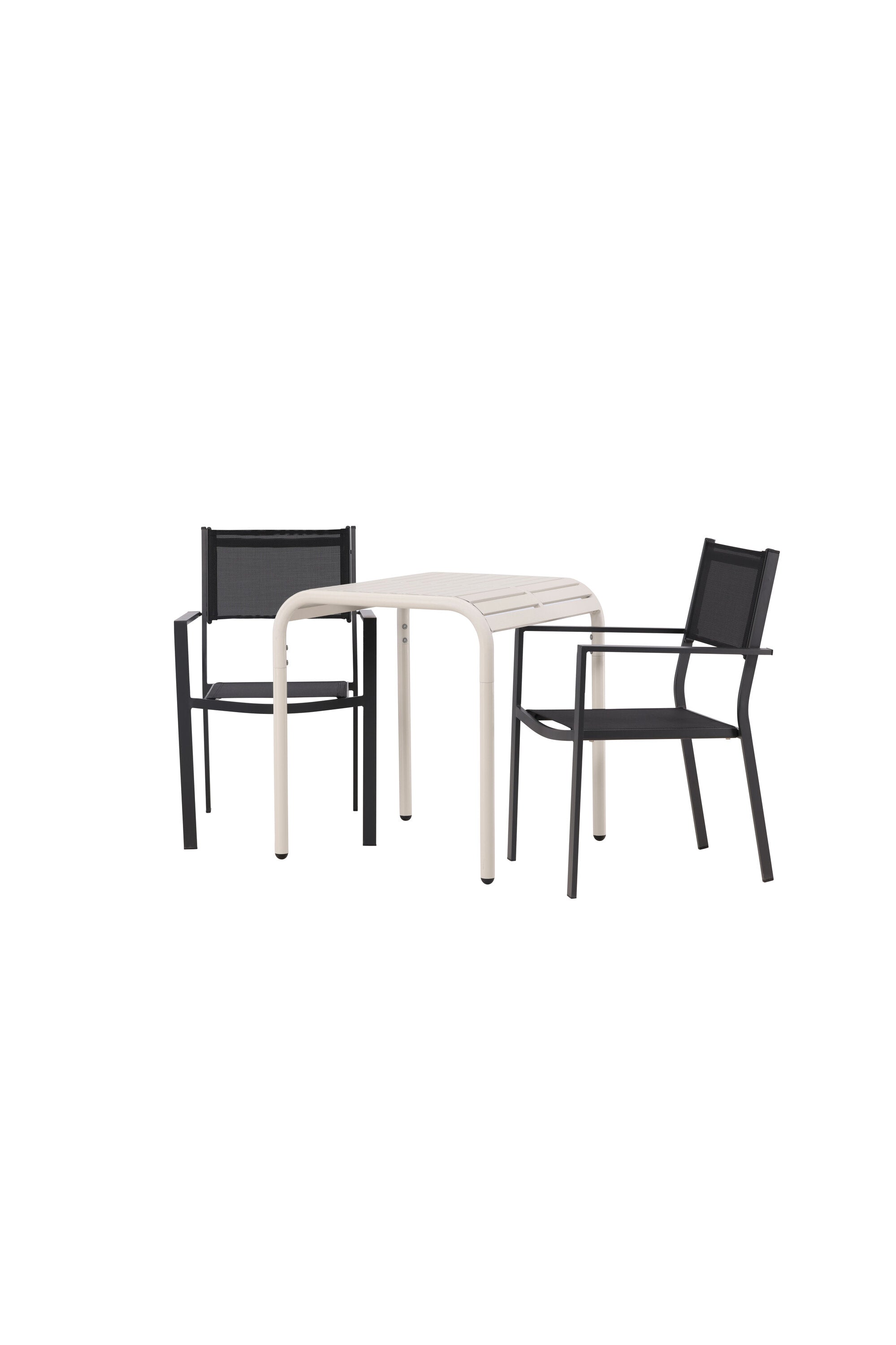 Borneo Outdoor-Tischset + Copacabana 70cm/2St. in Beige / Schwarz präsentiert im Onlineshop von KAQTU Design AG. Gartentischset ist von Venture Home