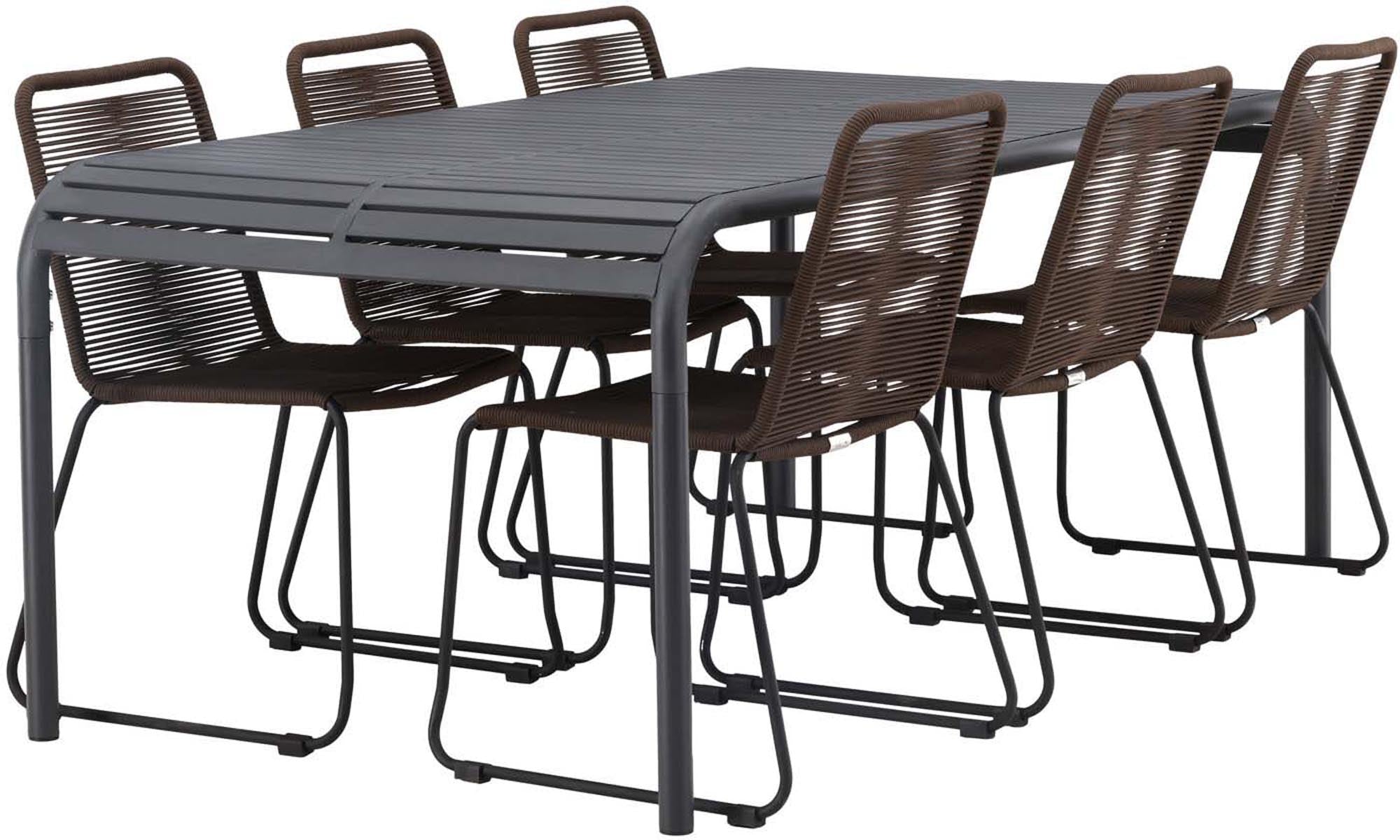 Robustes Borneo Tischset: Ideal für gesellige Abende im Freien.