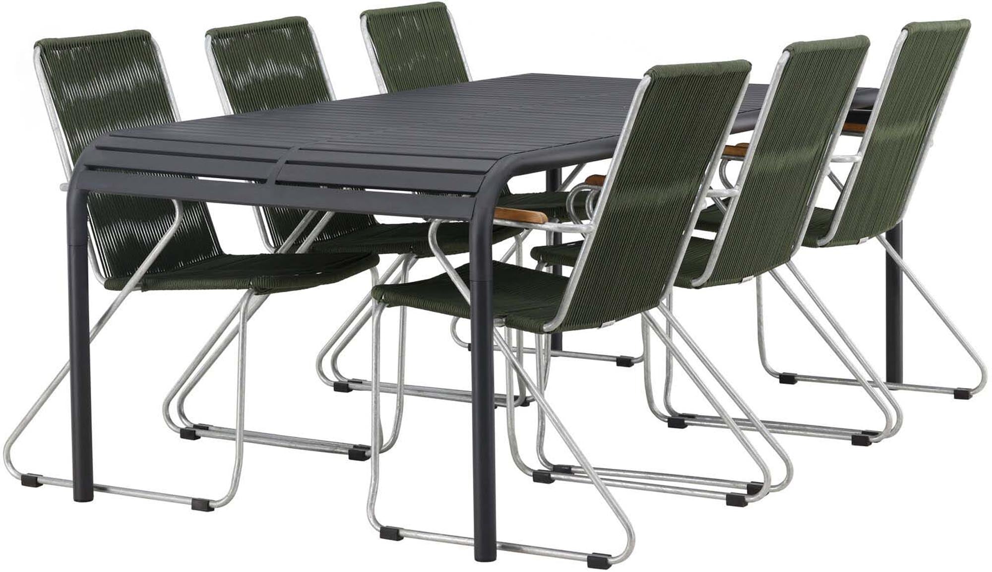 Robustes Borneo Tischset: Ideal für gesellige Abende im Freien.