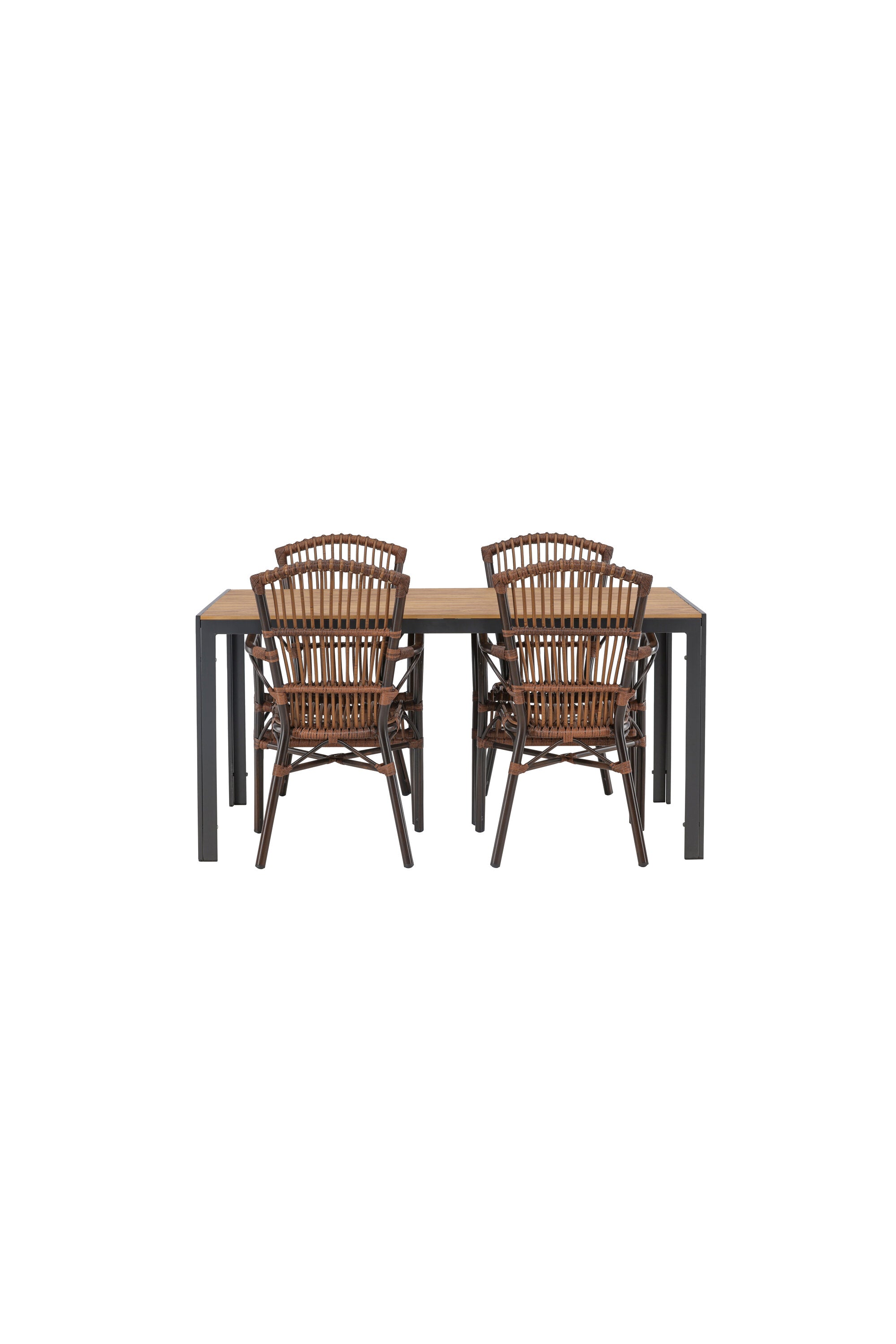 Break Outdoor-Tischset + Galera 150cm/4St. in Braun präsentiert im Onlineshop von KAQTU Design AG. Gartentischset ist von Venture Home