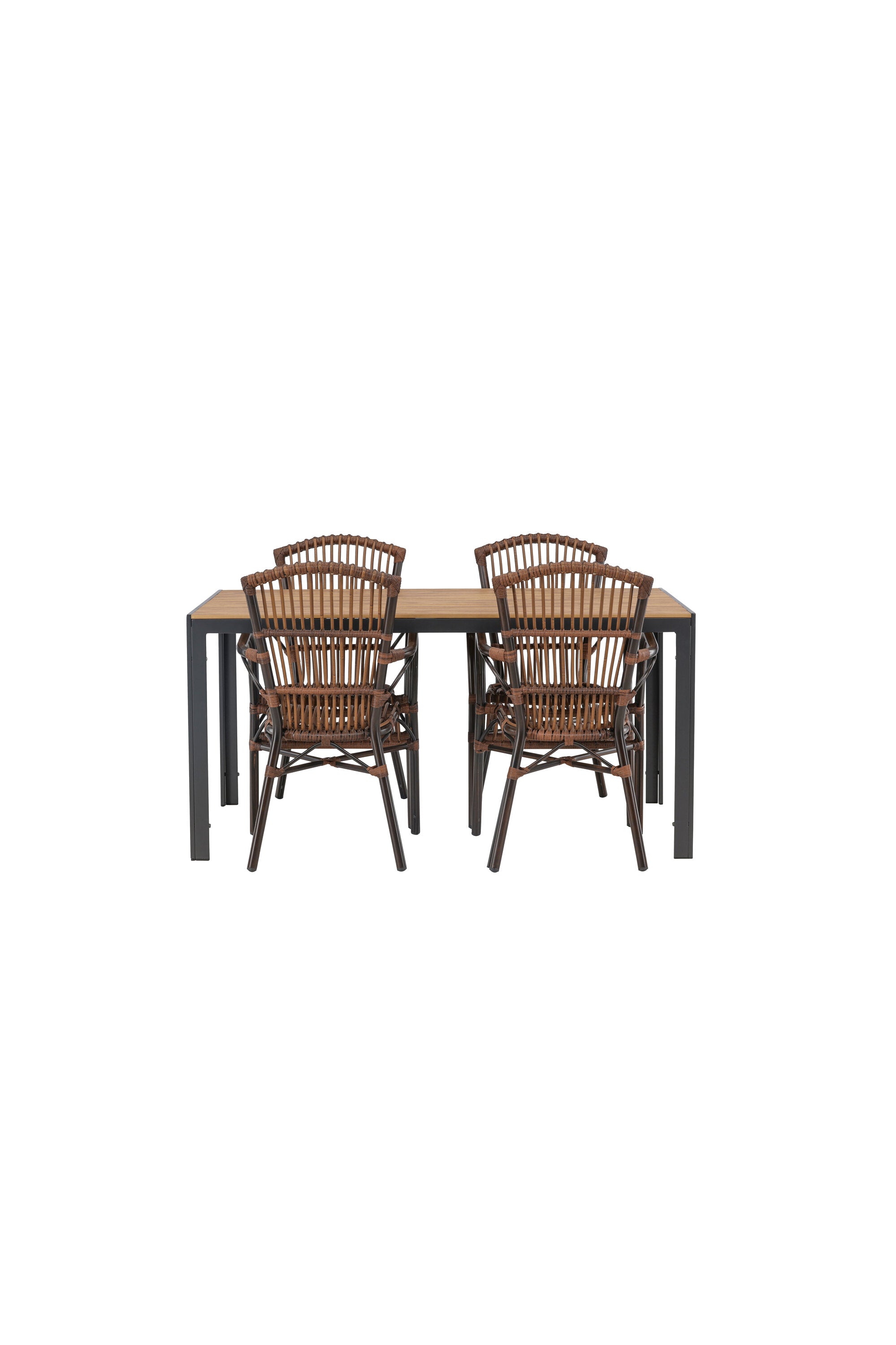 Break Outdoor-Tischset + Galera 150cm/4St. in Braun präsentiert im Onlineshop von KAQTU Design AG. Gartentischset ist von Venture Home