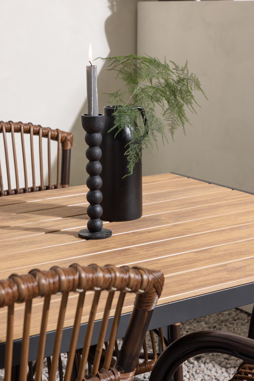 Break Outdoor-Tischset + Galera 150cm/4St. in Braun präsentiert im Onlineshop von KAQTU Design AG. Gartentischset ist von Venture Home