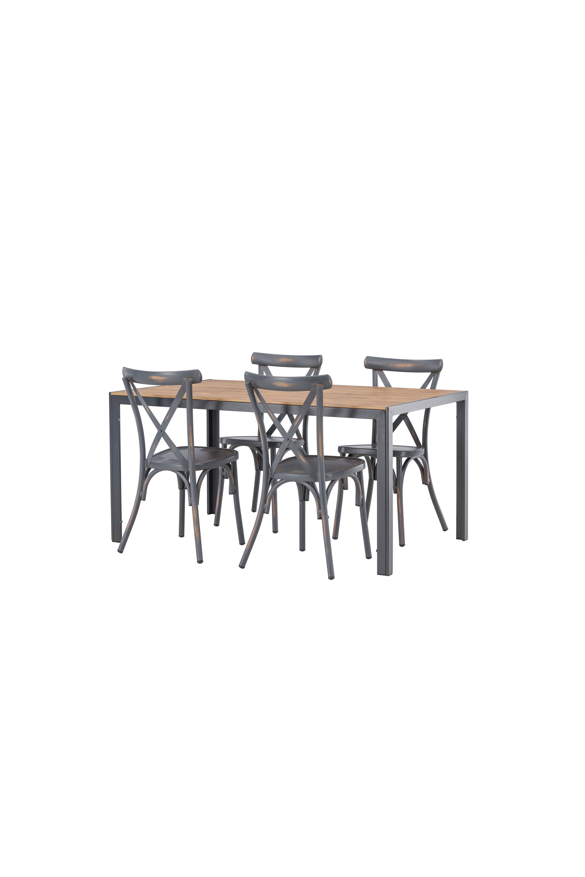 Break Outdoor-Tischset + Peking 150cm/4St. in Dunkelgrau präsentiert im Onlineshop von KAQTU Design AG. Gartentischset ist von Venture Home