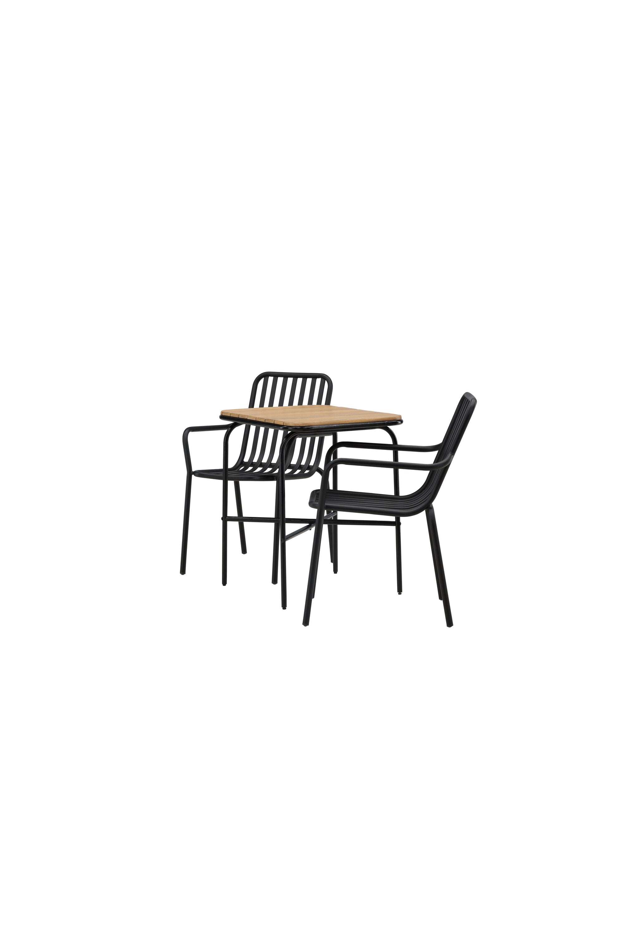 Holmbeck Outdoor-Tischset Peking 70cm/2St. in Schwarz präsentiert im Onlineshop von KAQTU Design AG. Gartentischset ist von Venture Home