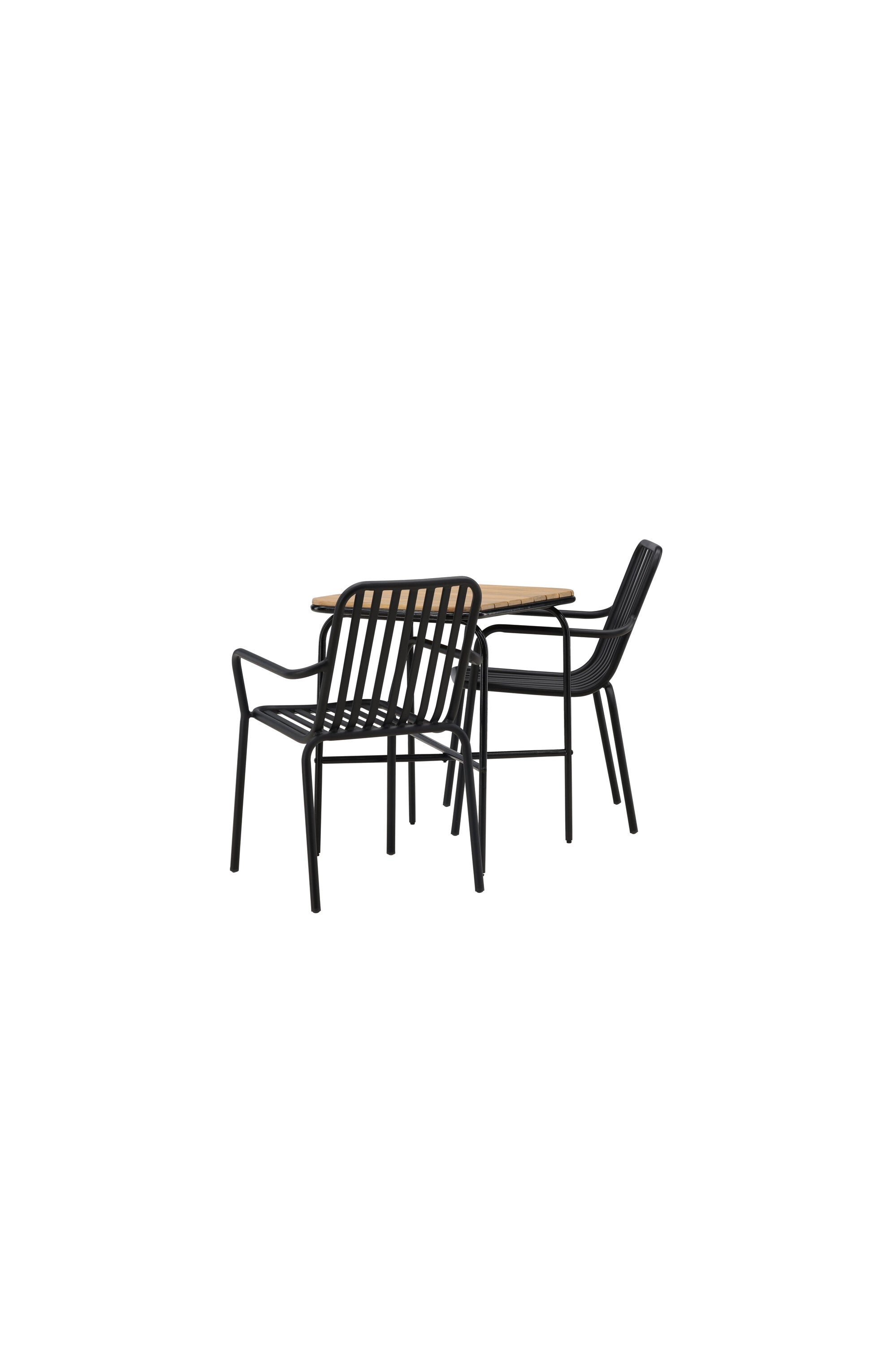 Holmbeck Outdoor-Tischset Peking 70cm/2St. in Schwarz präsentiert im Onlineshop von KAQTU Design AG. Gartentischset ist von Venture Home