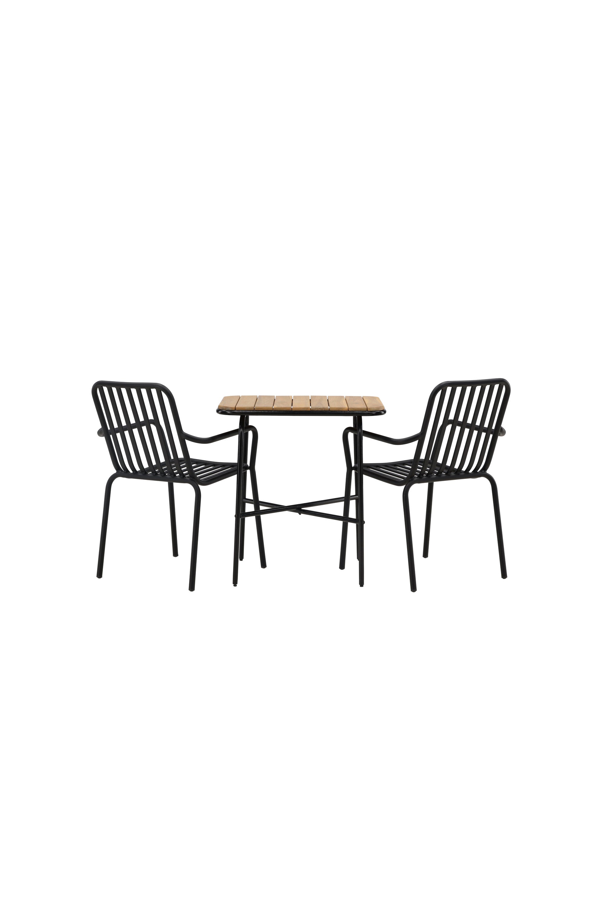 Holmbeck Outdoor-Tischset Peking 70cm/2St. in Schwarz präsentiert im Onlineshop von KAQTU Design AG. Gartentischset ist von Venture Home