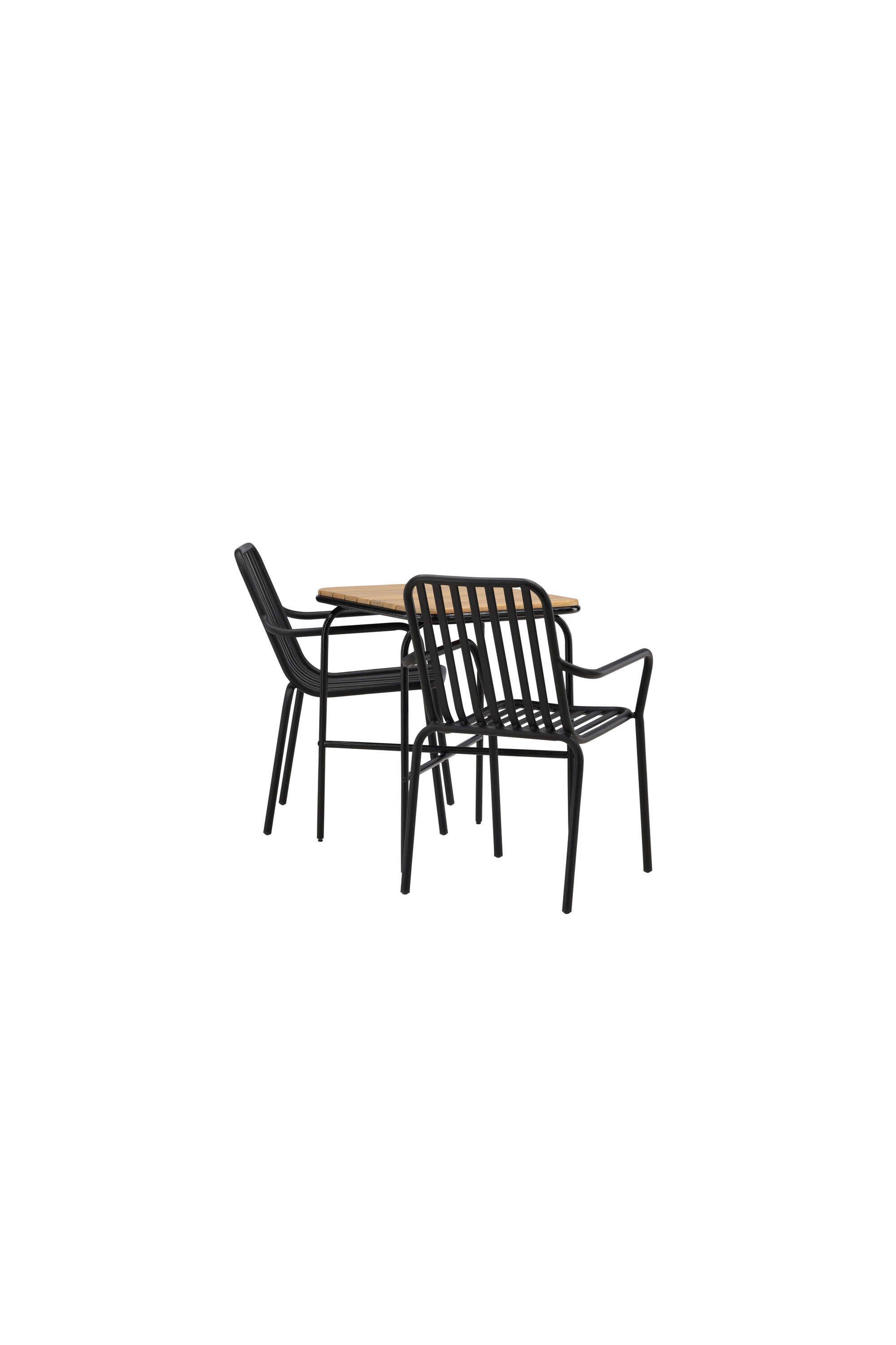Holmbeck Outdoor-Tischset Peking 70cm/2St. in Schwarz präsentiert im Onlineshop von KAQTU Design AG. Gartentischset ist von Venture Home