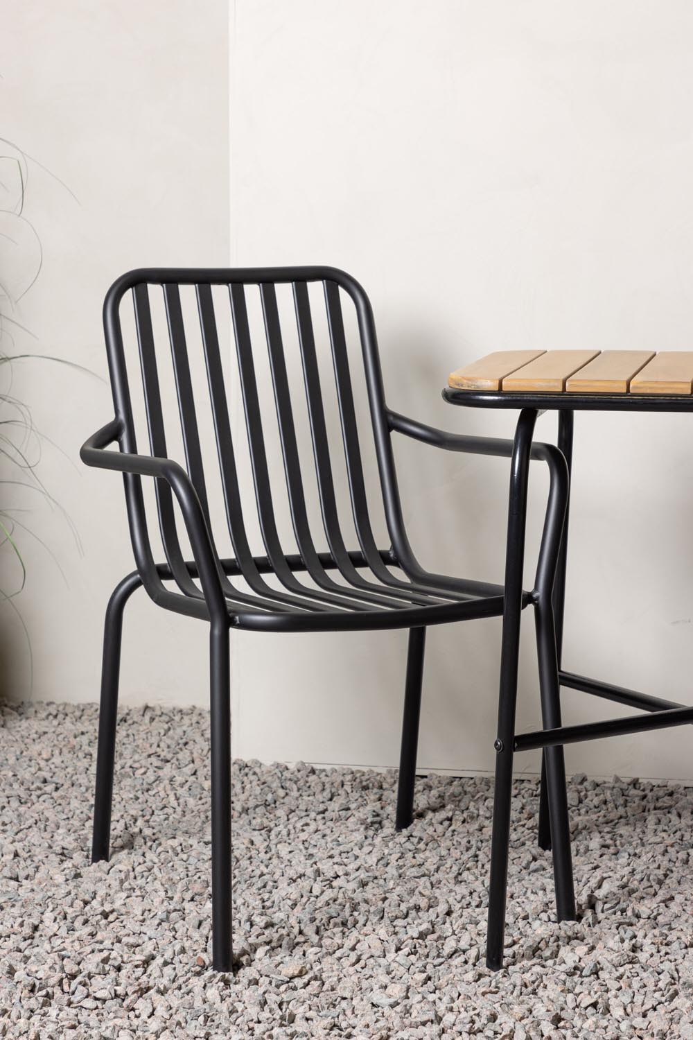 Holmbeck Outdoor-Tischset Peking 70cm/2St. in Schwarz präsentiert im Onlineshop von KAQTU Design AG. Gartentischset ist von Venture Home